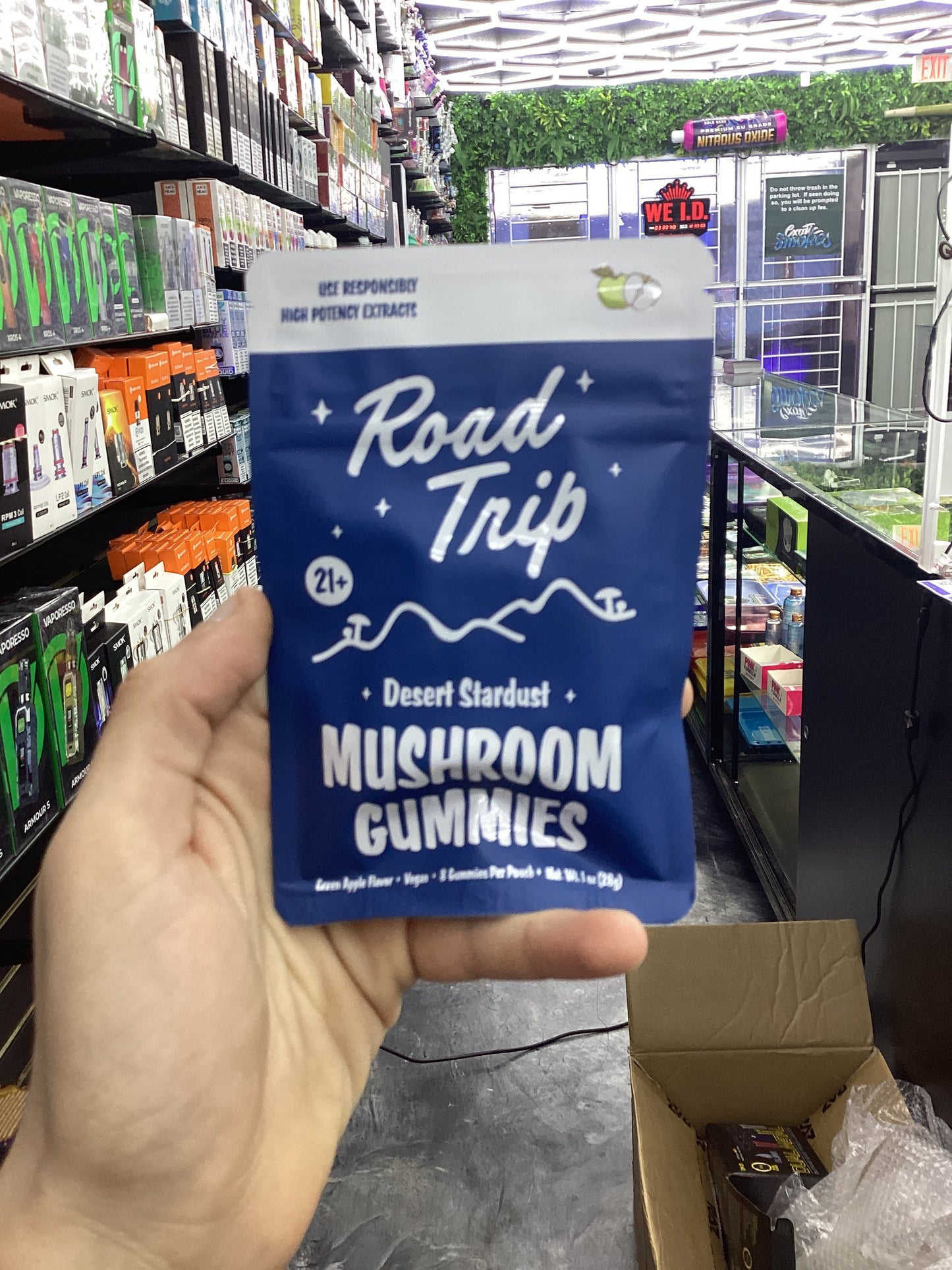 Road trip desert green apple