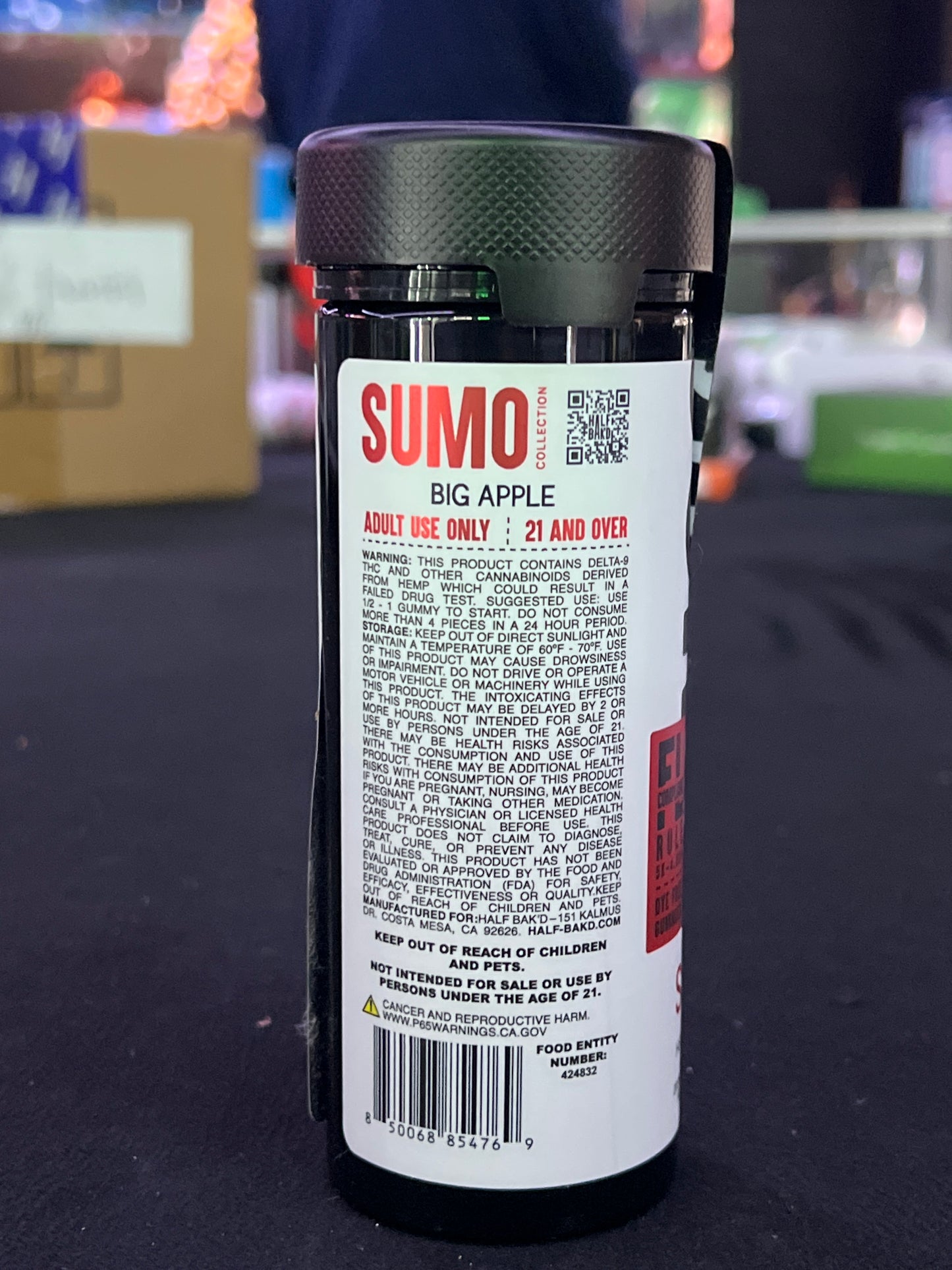 Half baked THCP sourd sumo gummy 10000mg 25ct jar big apple
