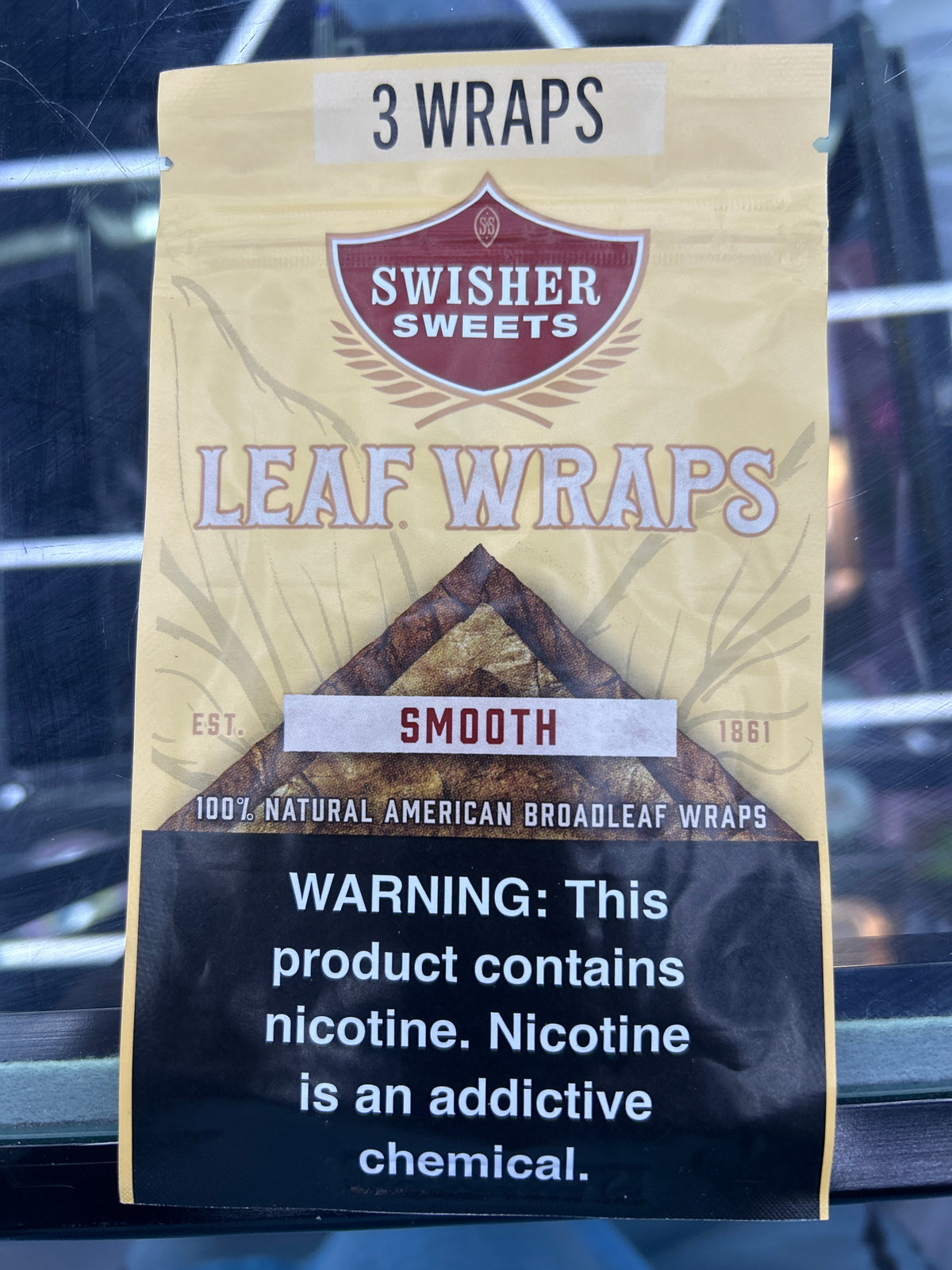 Swisher Sweets Leaf Wraps 3 pack smooth