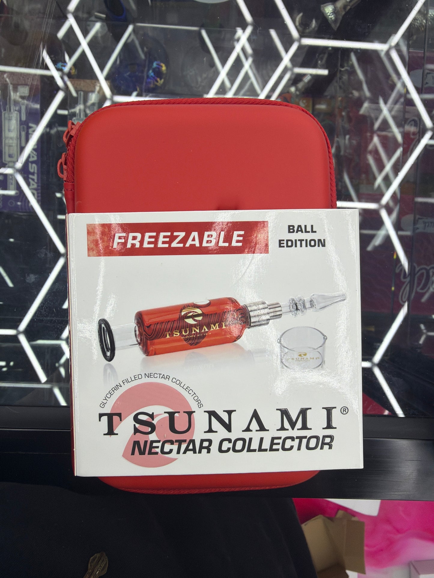 Tsunami nectar collector freezable ball edition red