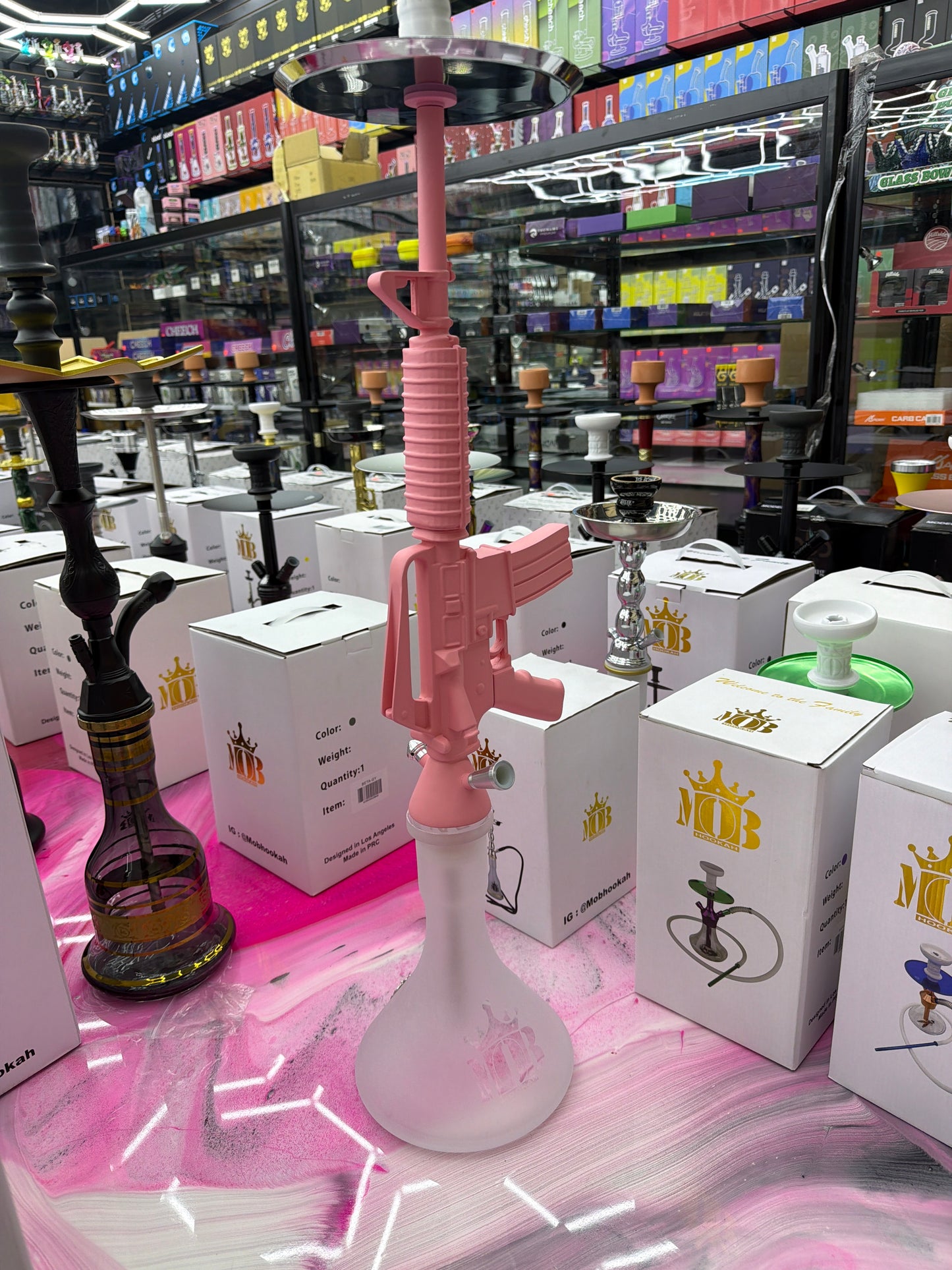 Mob m16 hookah 34’ pink