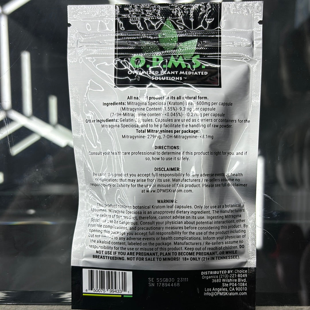 Opms boreno kratom 30 capsules