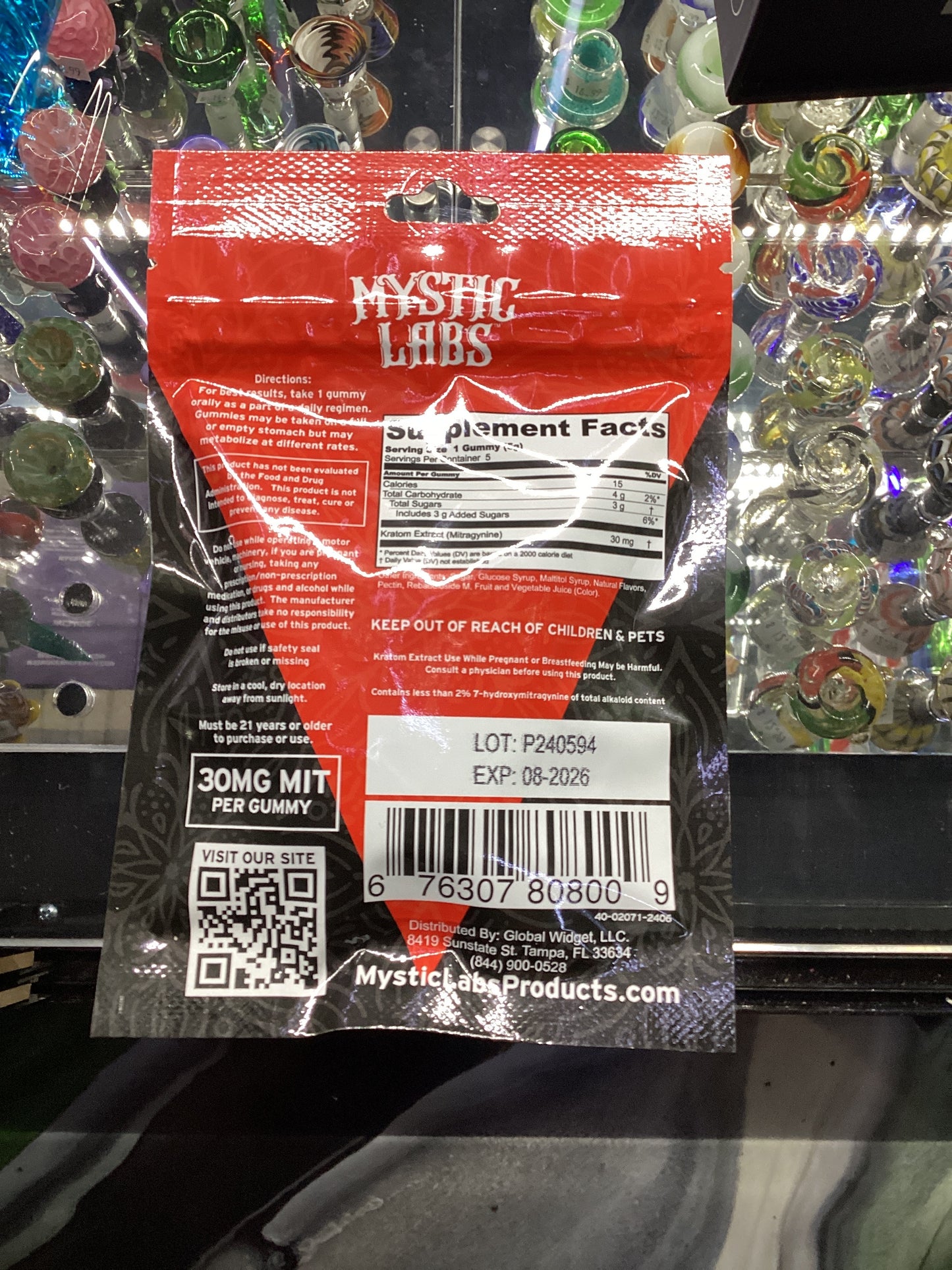 Mystic labs kratom extract gummies Caribbean punch 150 MIT 5 count