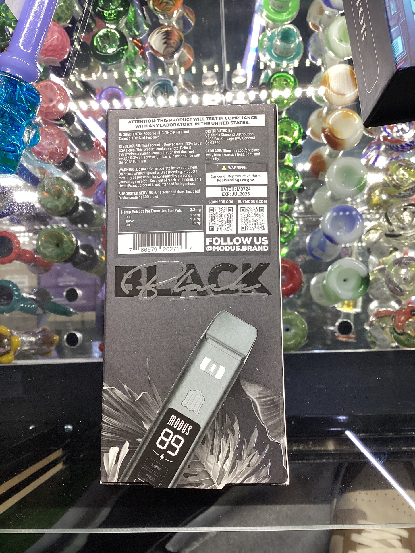 Modus black pocket dabs 2g disposable watermelon zlushhe hybrid