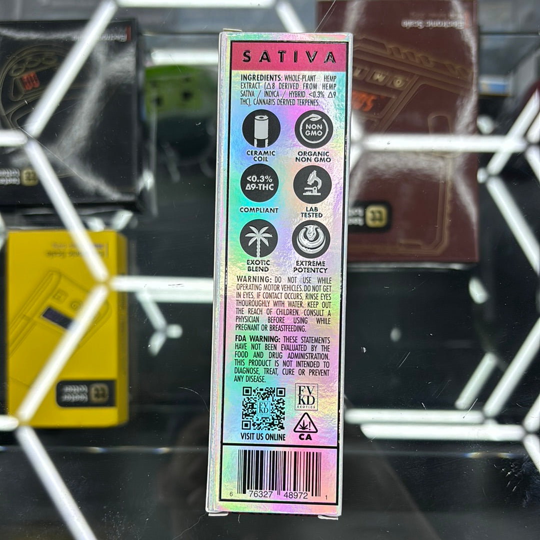 Fvkd exotics strawberry, lemonade, sativa liquid diamonds 3.5 G