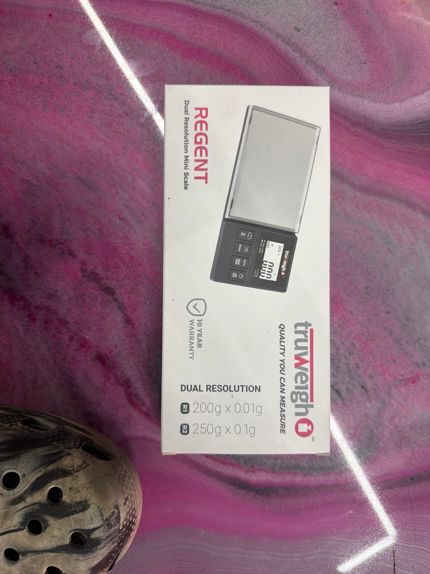 TRUWEIGH - SMOKING ACC - SCALE - 1CT - REGENT - 250GX 0.01G - BLACK