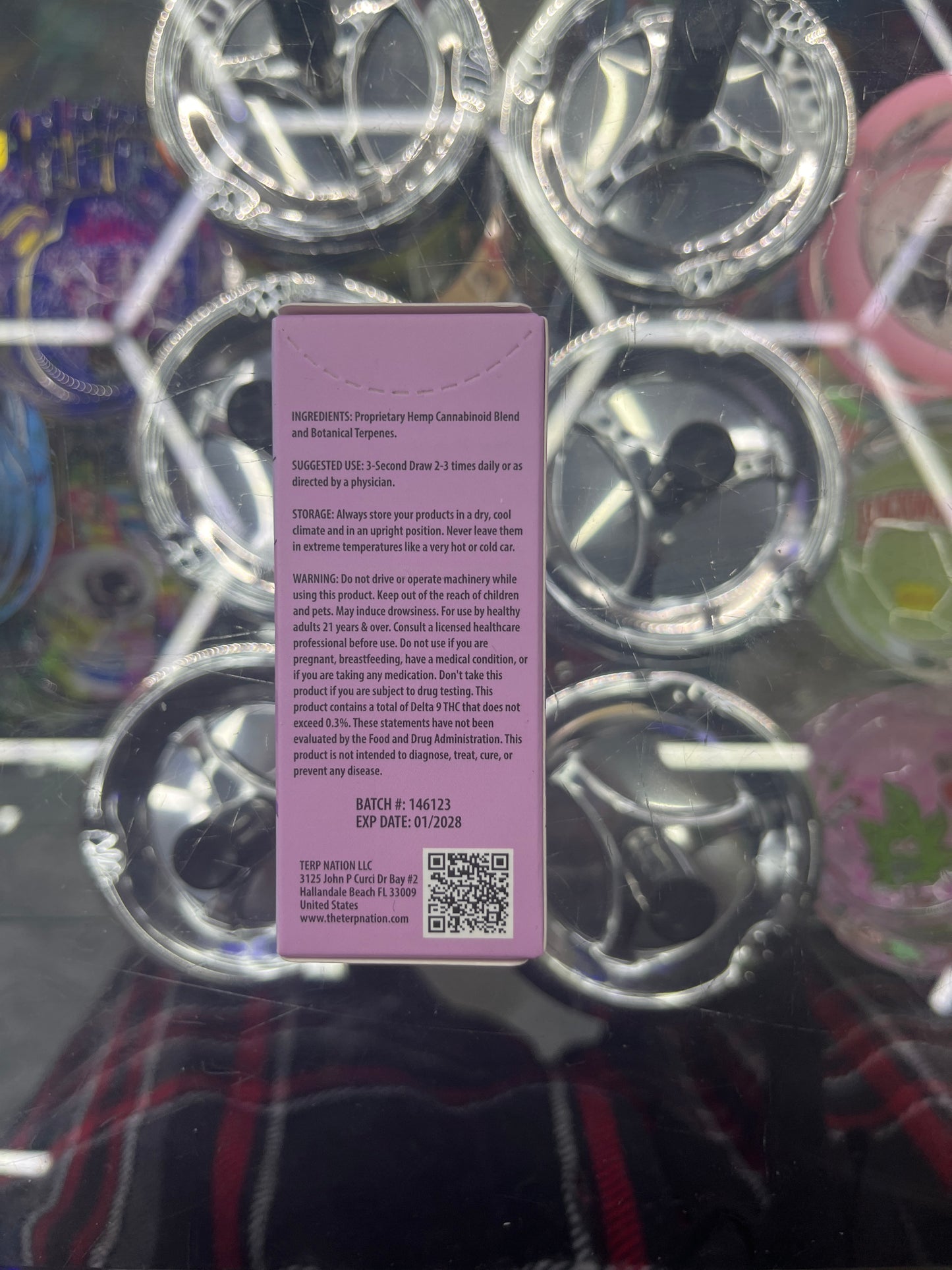 Smakd thcp 2g vape cartridge purple urkel indica