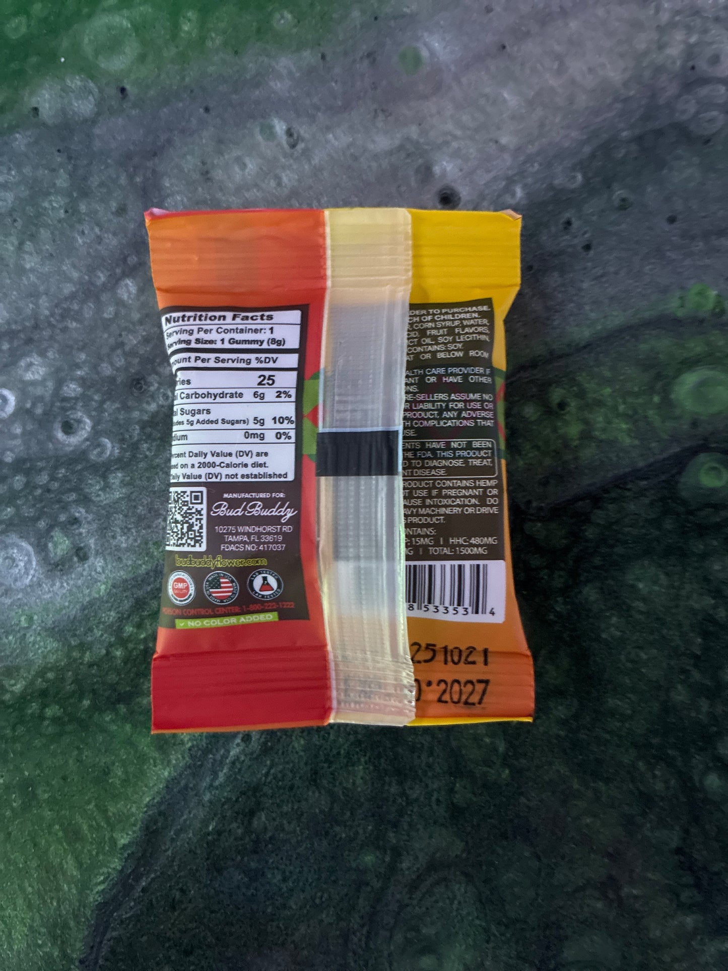 Bud buddy, dual flavor collection 1500mg thcp gummy’s apple melon sorbet hybrid