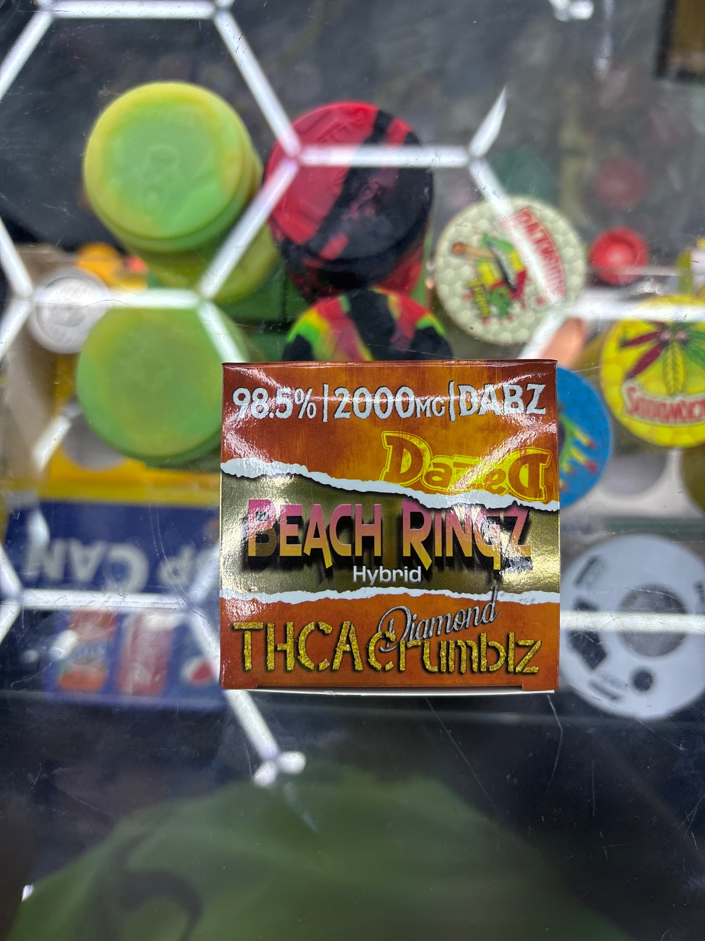 Dazed THCA Diamond crumblz peach rings, hybrid 2G