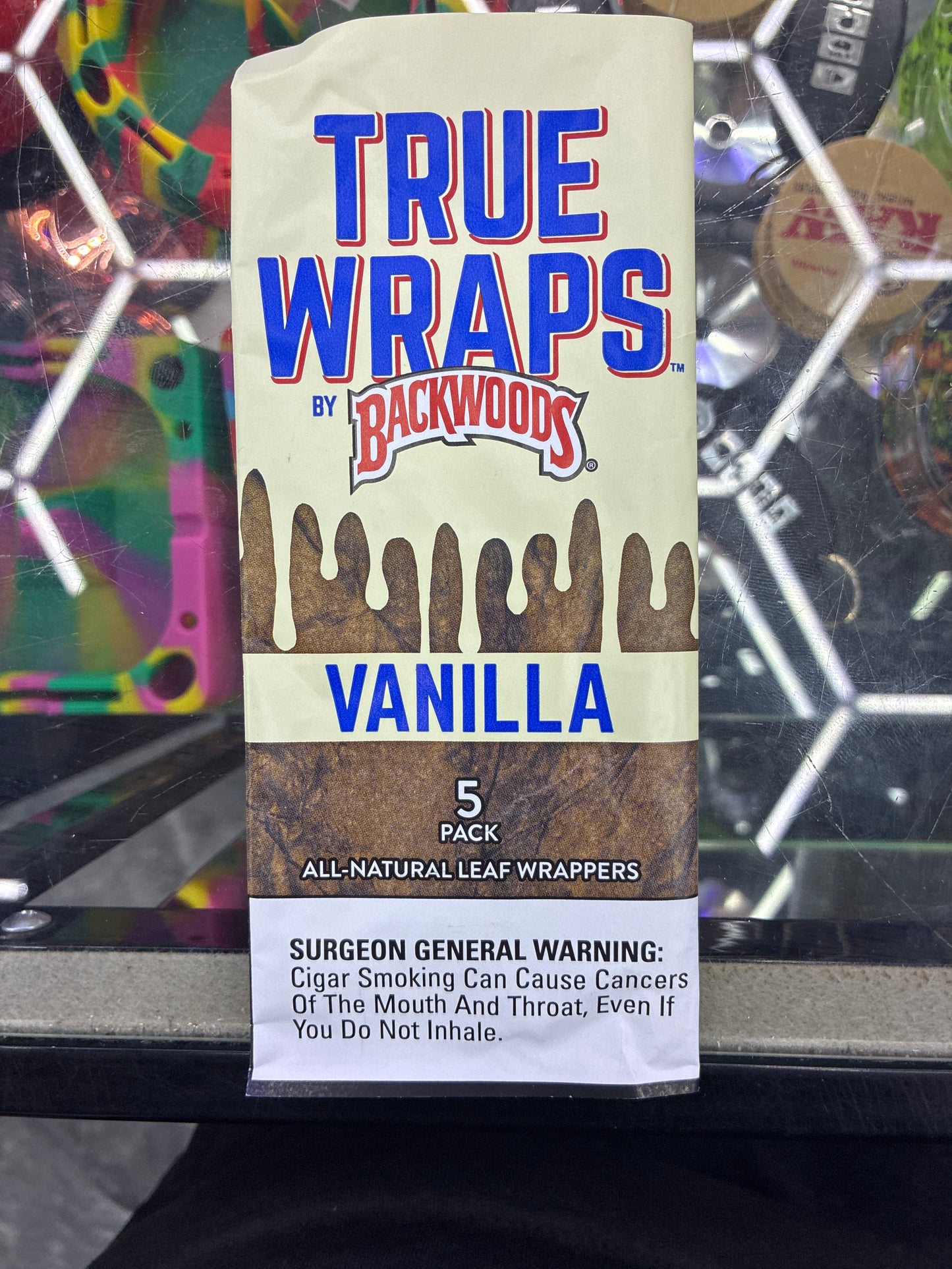 Backwoods true wrap 5 pack all natural leaf wrappers vanilla
