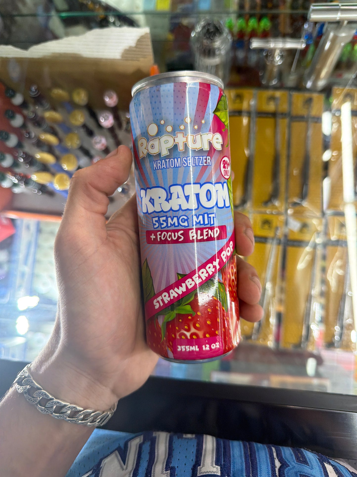 Rapture Kratom Seltzer Focus Blend 55mit Strawberry Pop