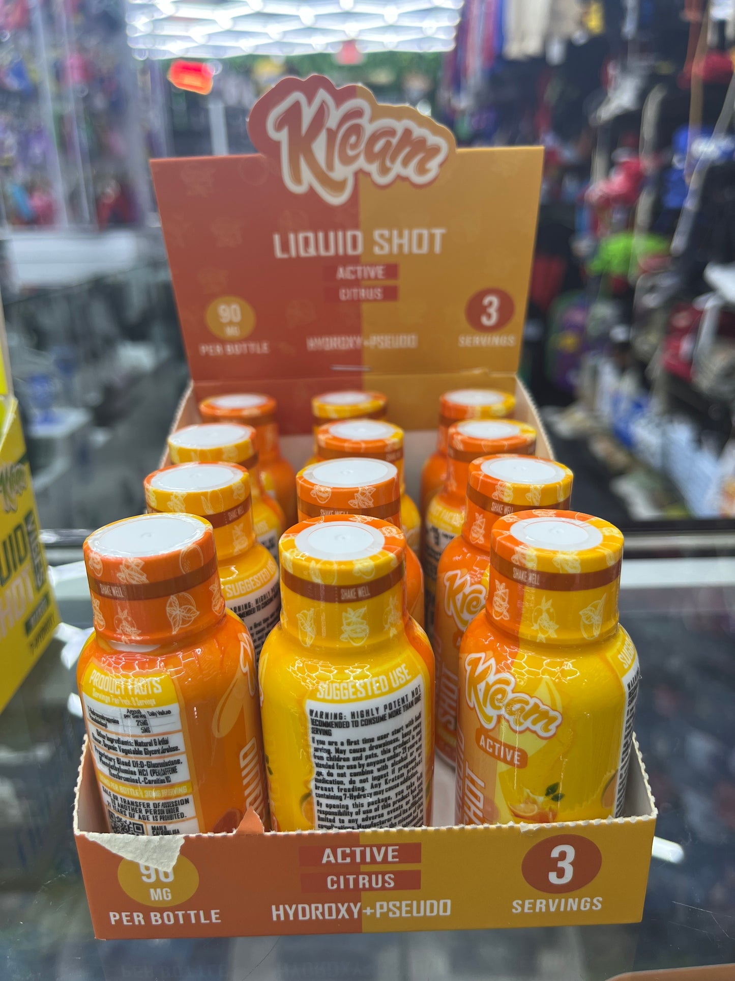 Kream 7hydroxy+pseudo 90mg liquid shot mango