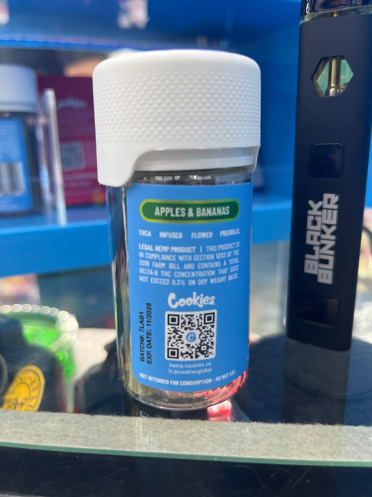 Cookies thca prerolls 5x.75g apples & banana sativa