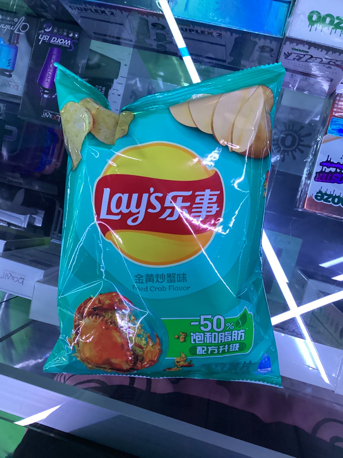 Lays fried crab flavor