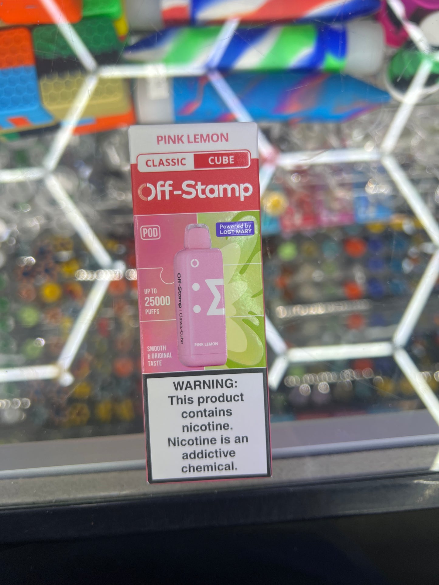 Off stamp classic cube 25K pink lemon