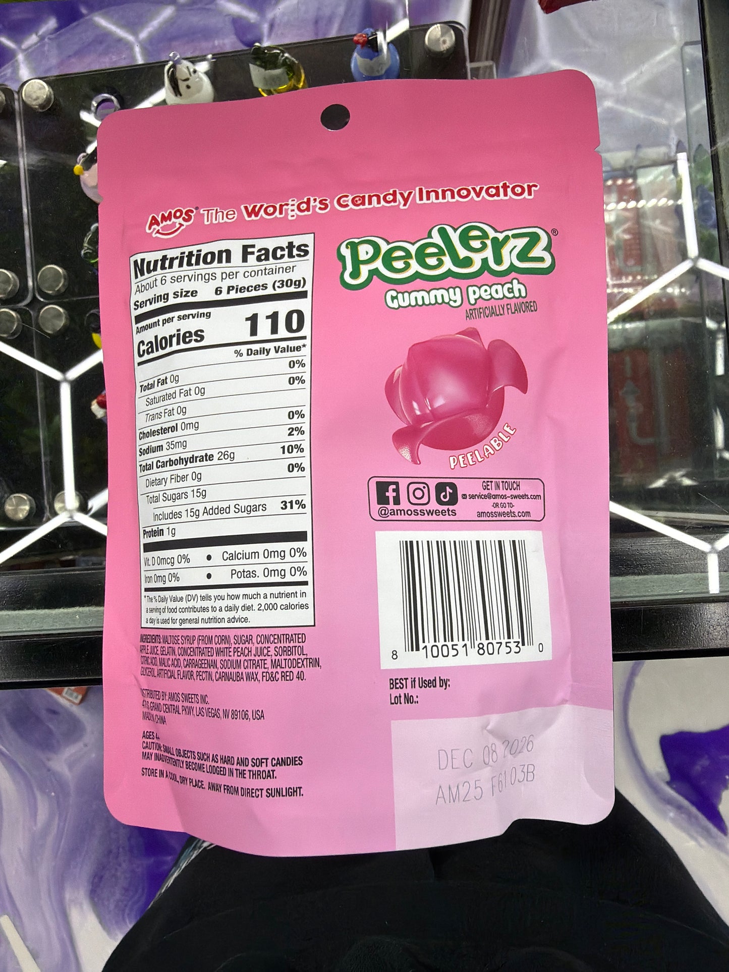 Peelerz Gummies 6oz Peach
