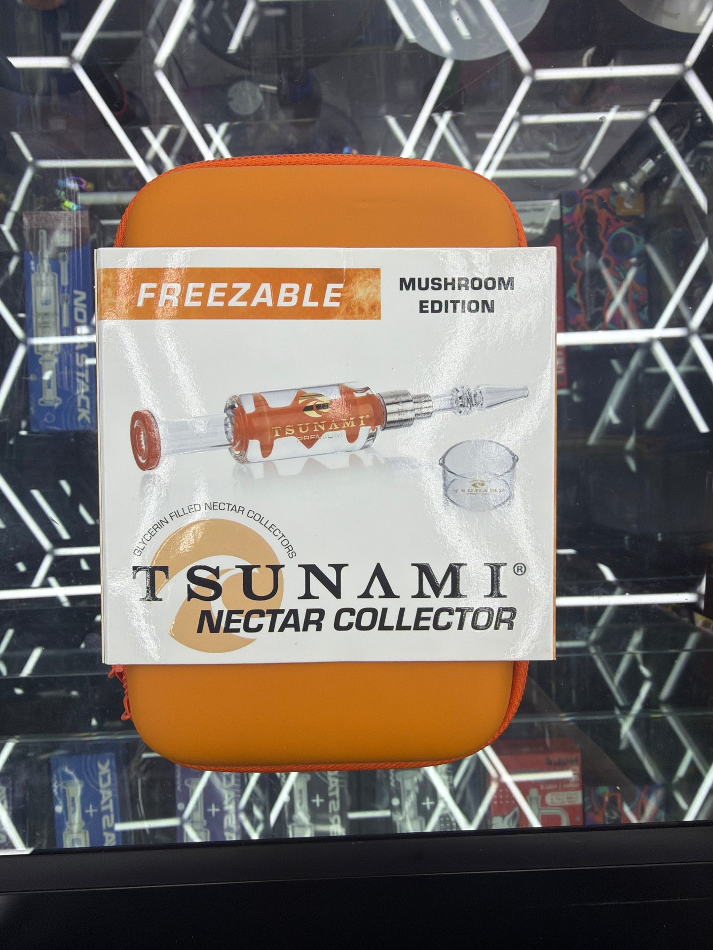 Tsunami freezeable nectar collector mushroom edition orange