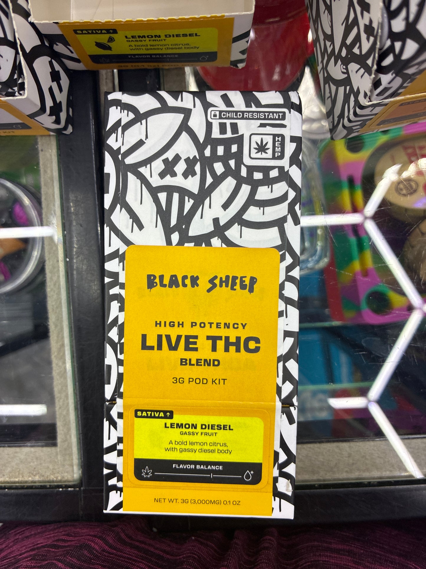 Black sheep live thca blend 3g pod kit sativa lemon diesel