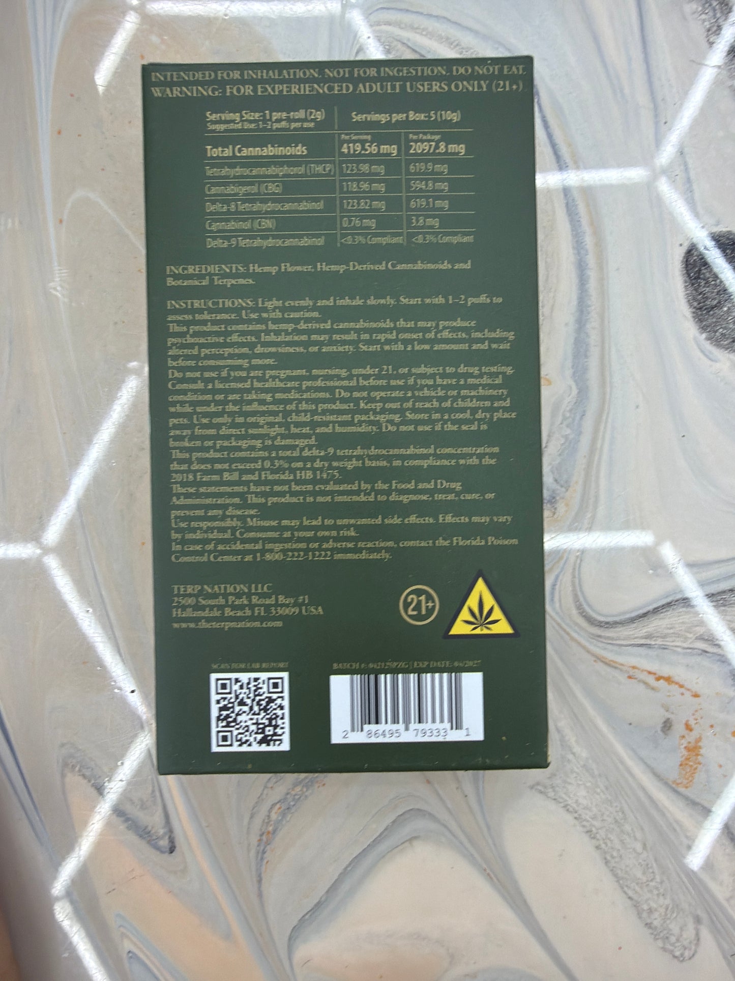 SMAKD THCP PREMIUM PREROLL 2gx5 zero gravity hybrid