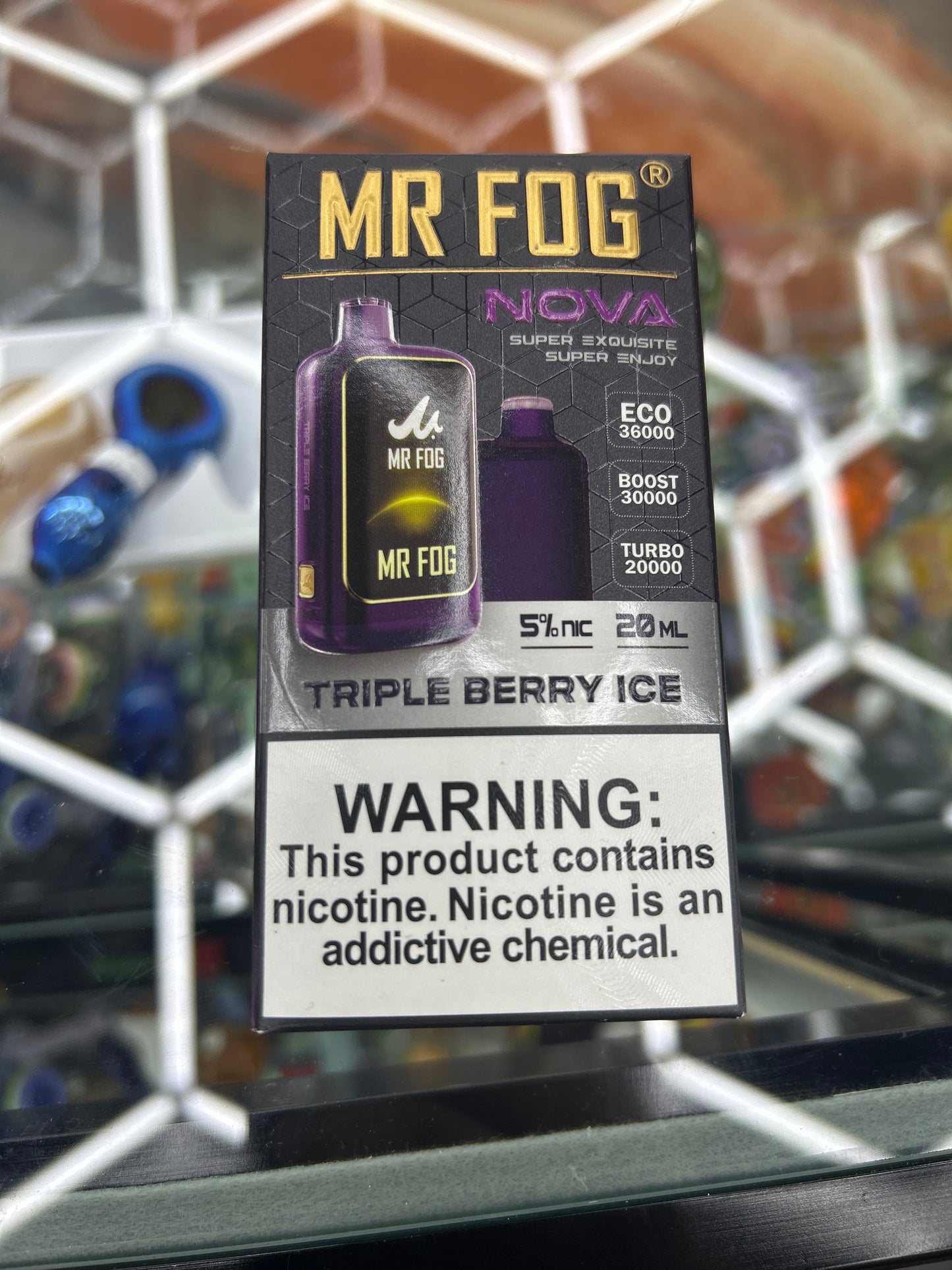 Mr fog nova 30k hits triple berry ice
