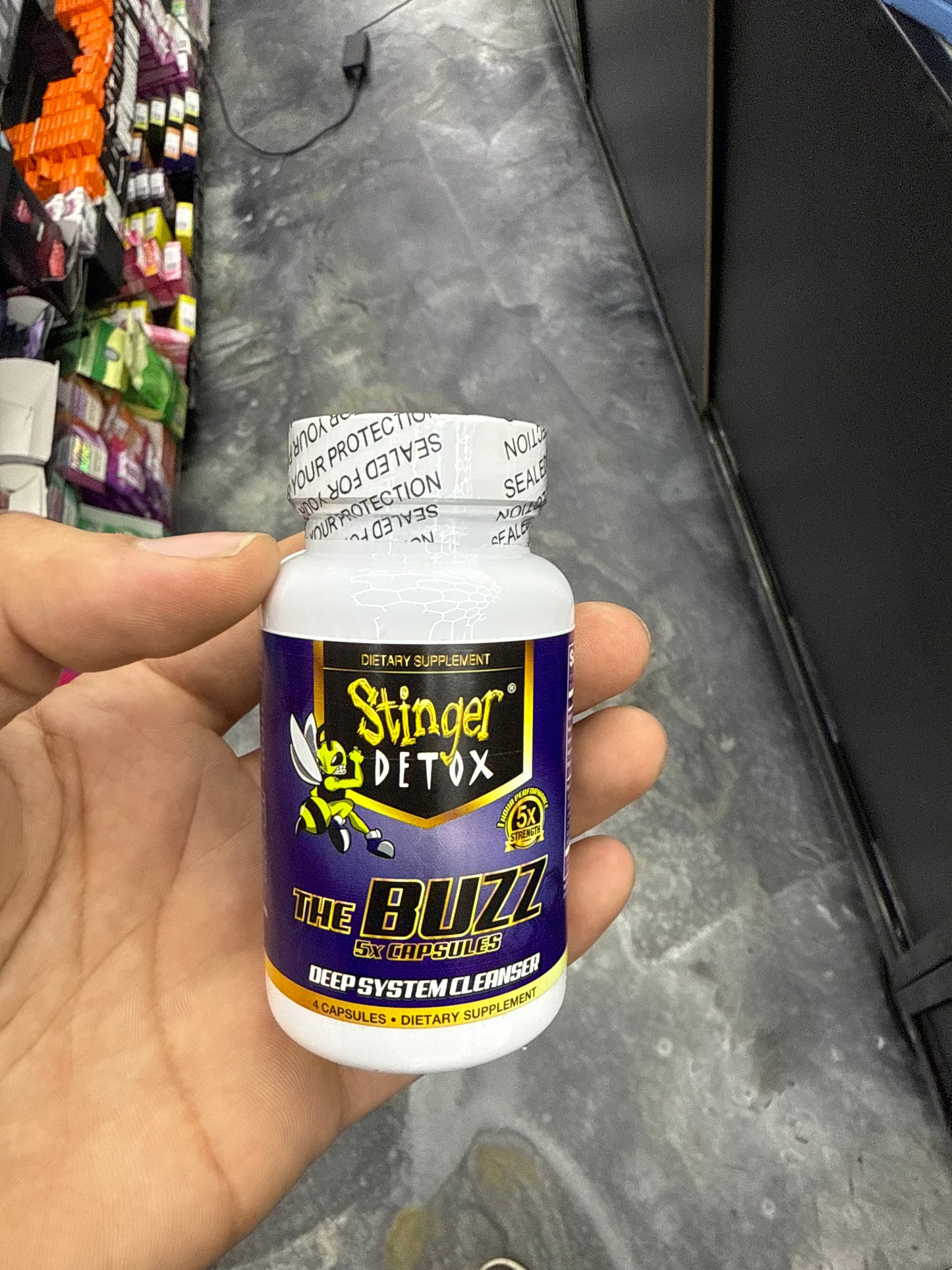 Stinger, detox the buzz 5X capsules deep system cleanser