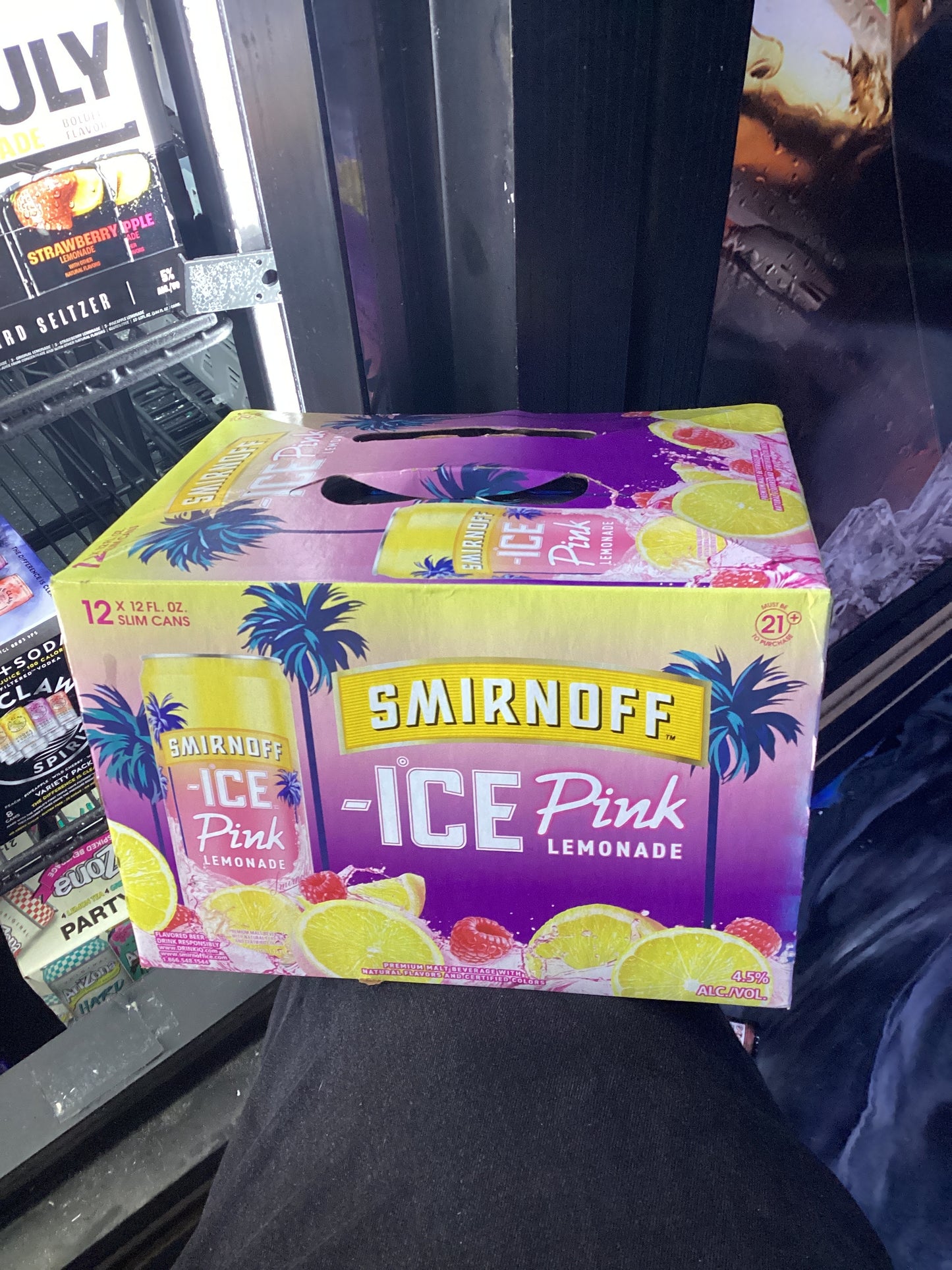 Smirnoff ice pink lemonade variety 8 pack 12 oz