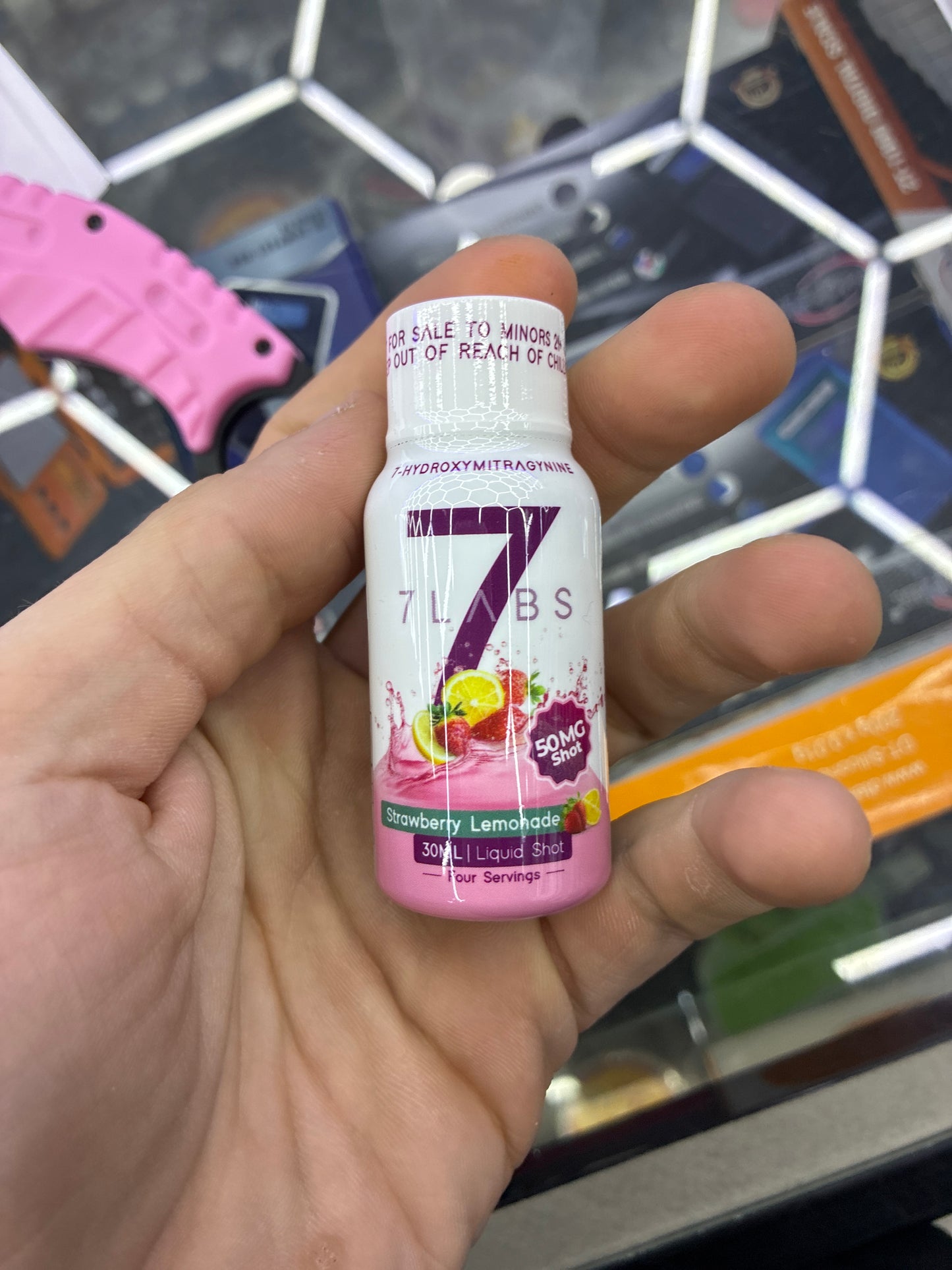 7labs 7oh shot 50mg strawberry lemonade