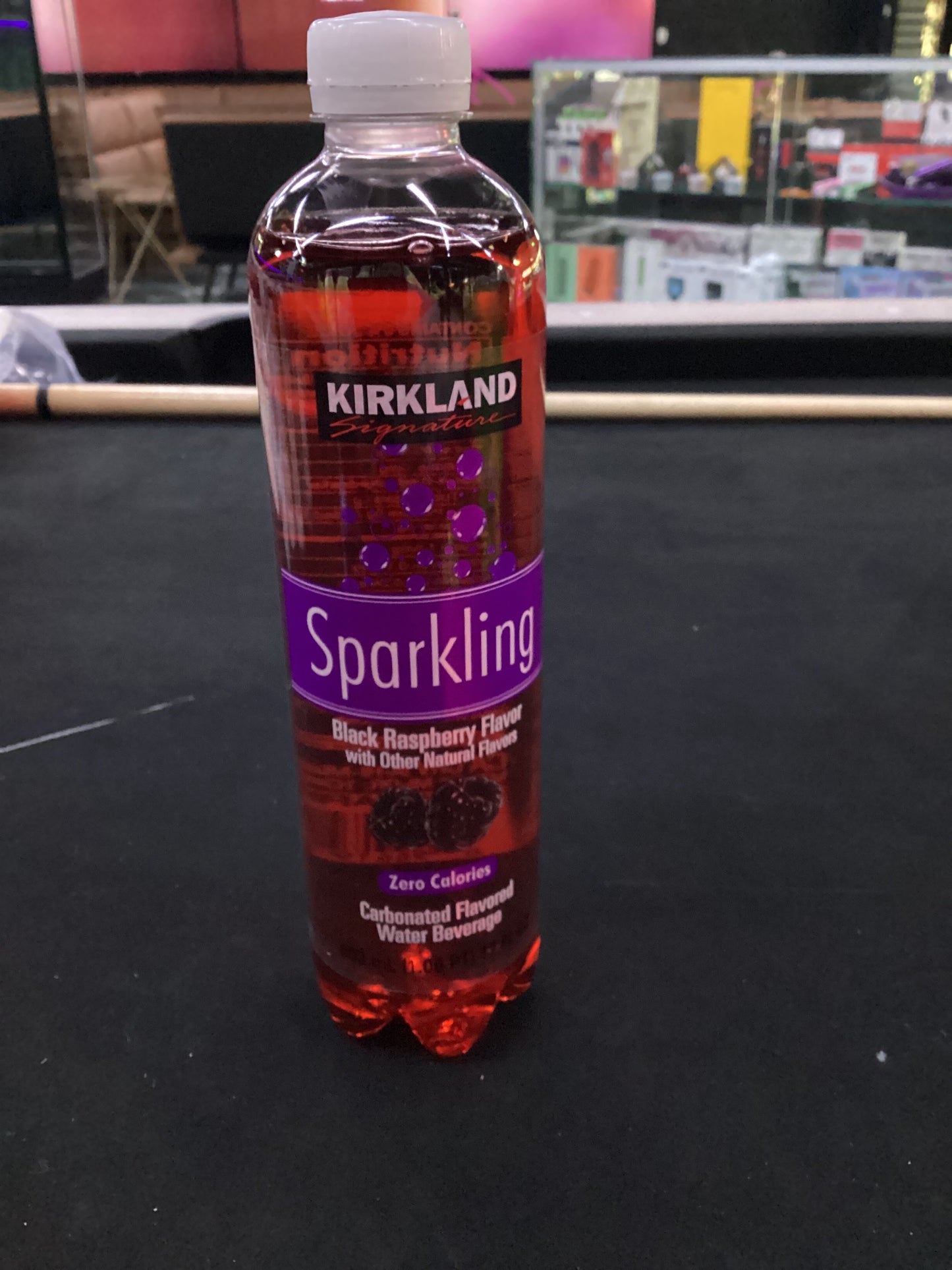 Kirkland sparkling water black raspberry 17oz
