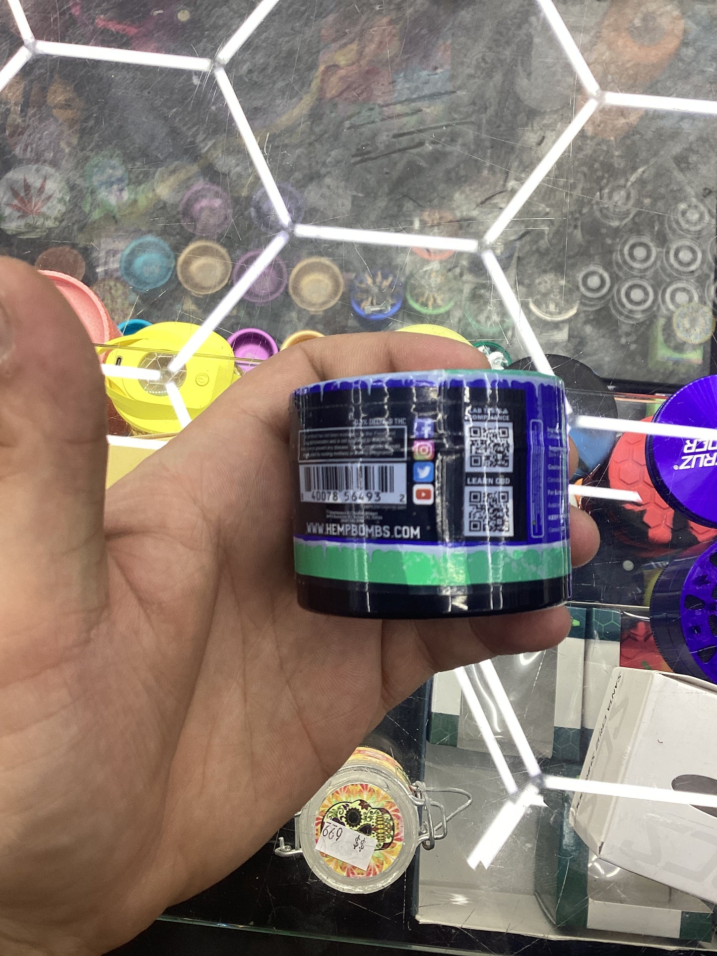 Hemp bomb pain freeze Cbd cream 100mg 2oz