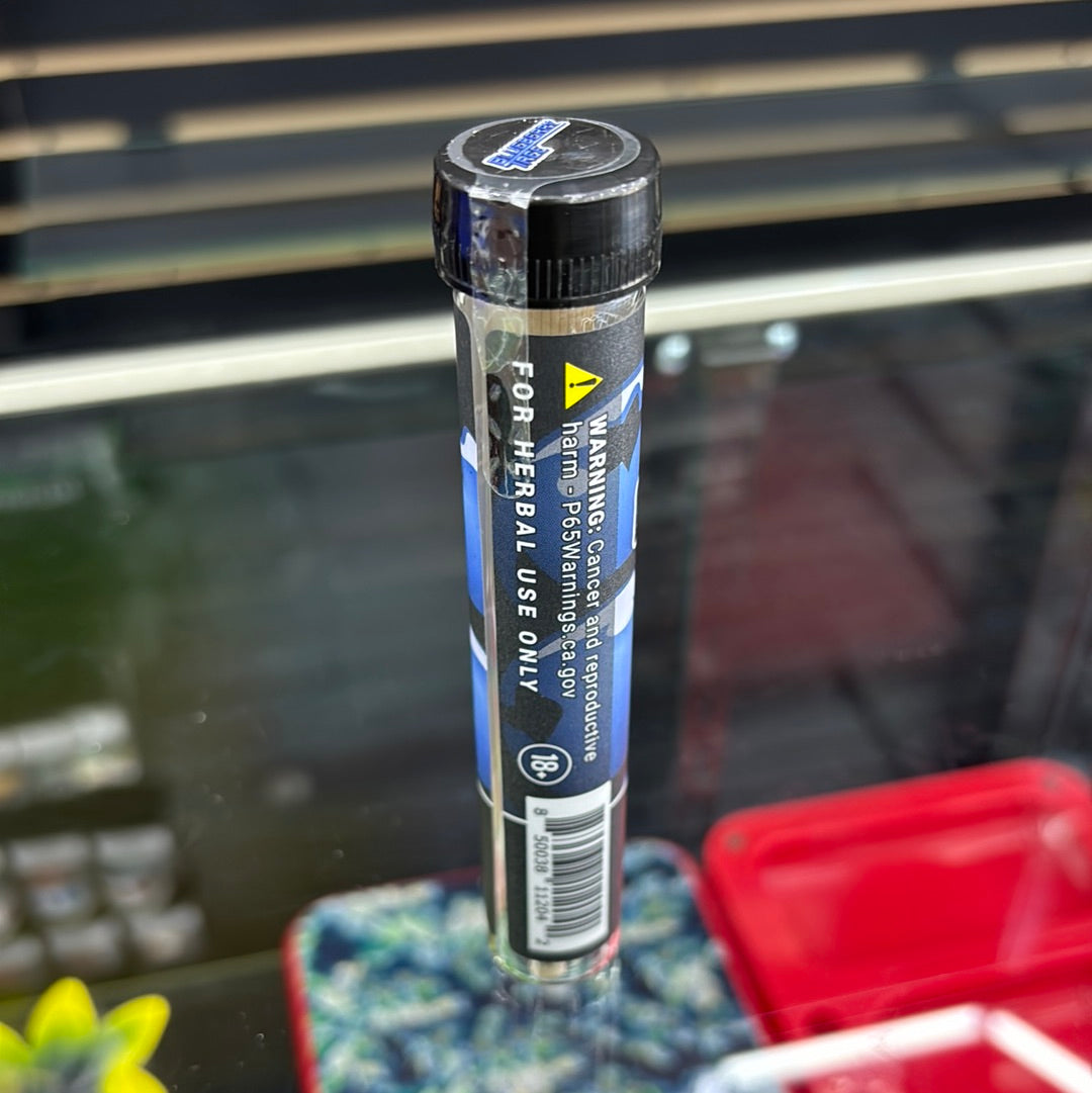 Blueberry tree cone typing infused rolling paper cone