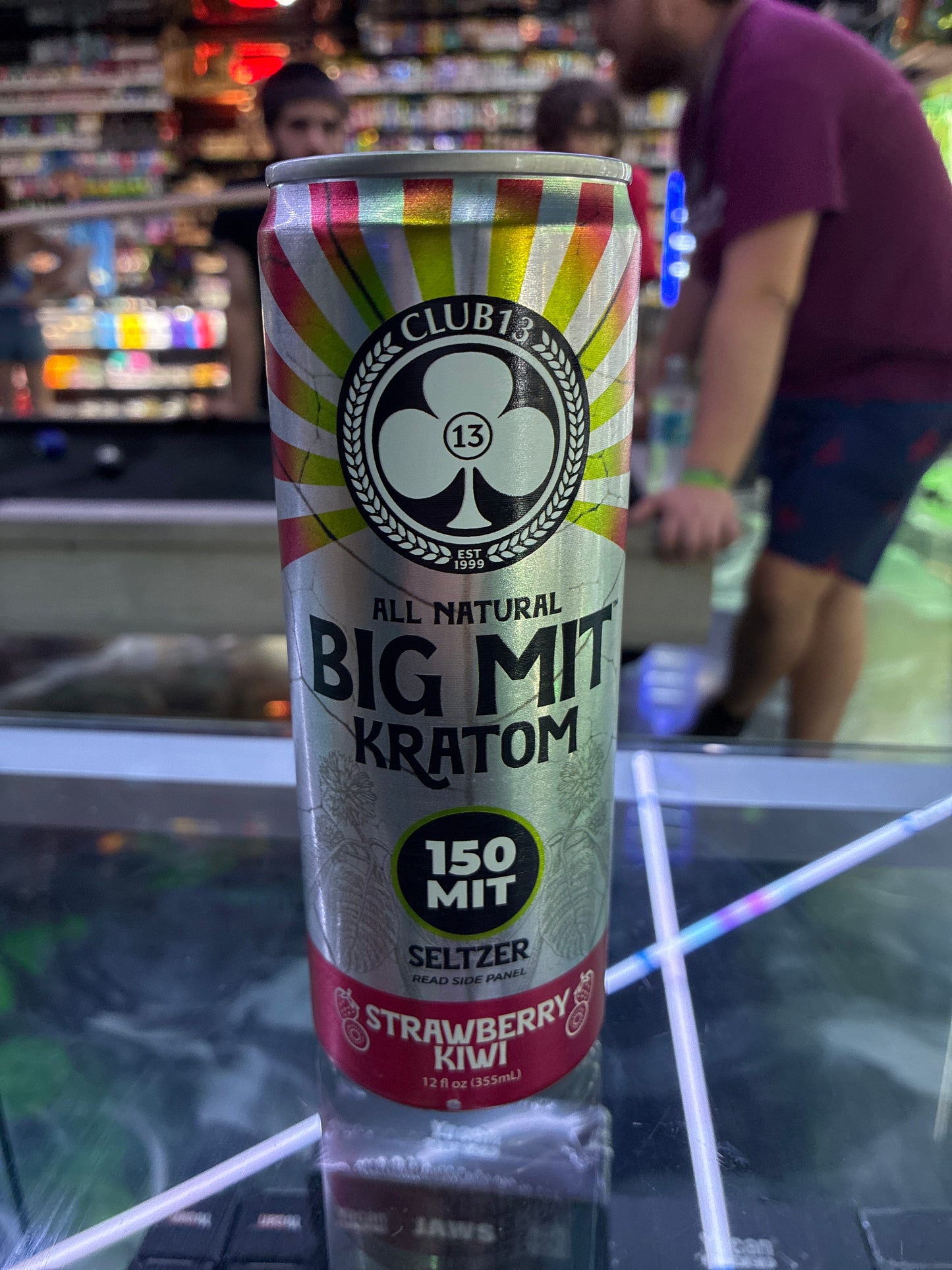 Club 13 all natural big mit kratom seltzer 150mit strawberry kiwi