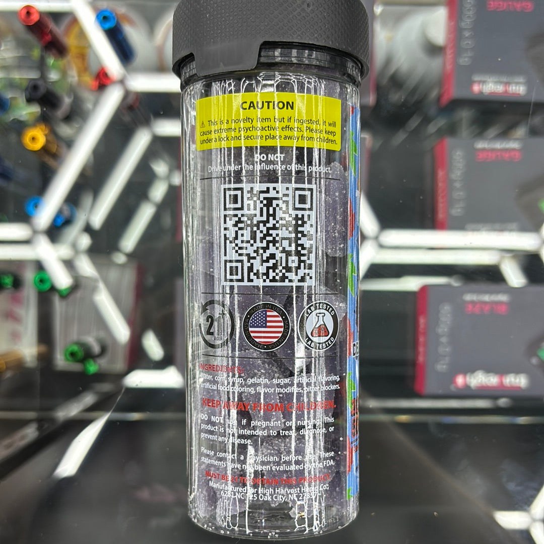 The demon gummy, sour gummy worm 5000 MG per jar