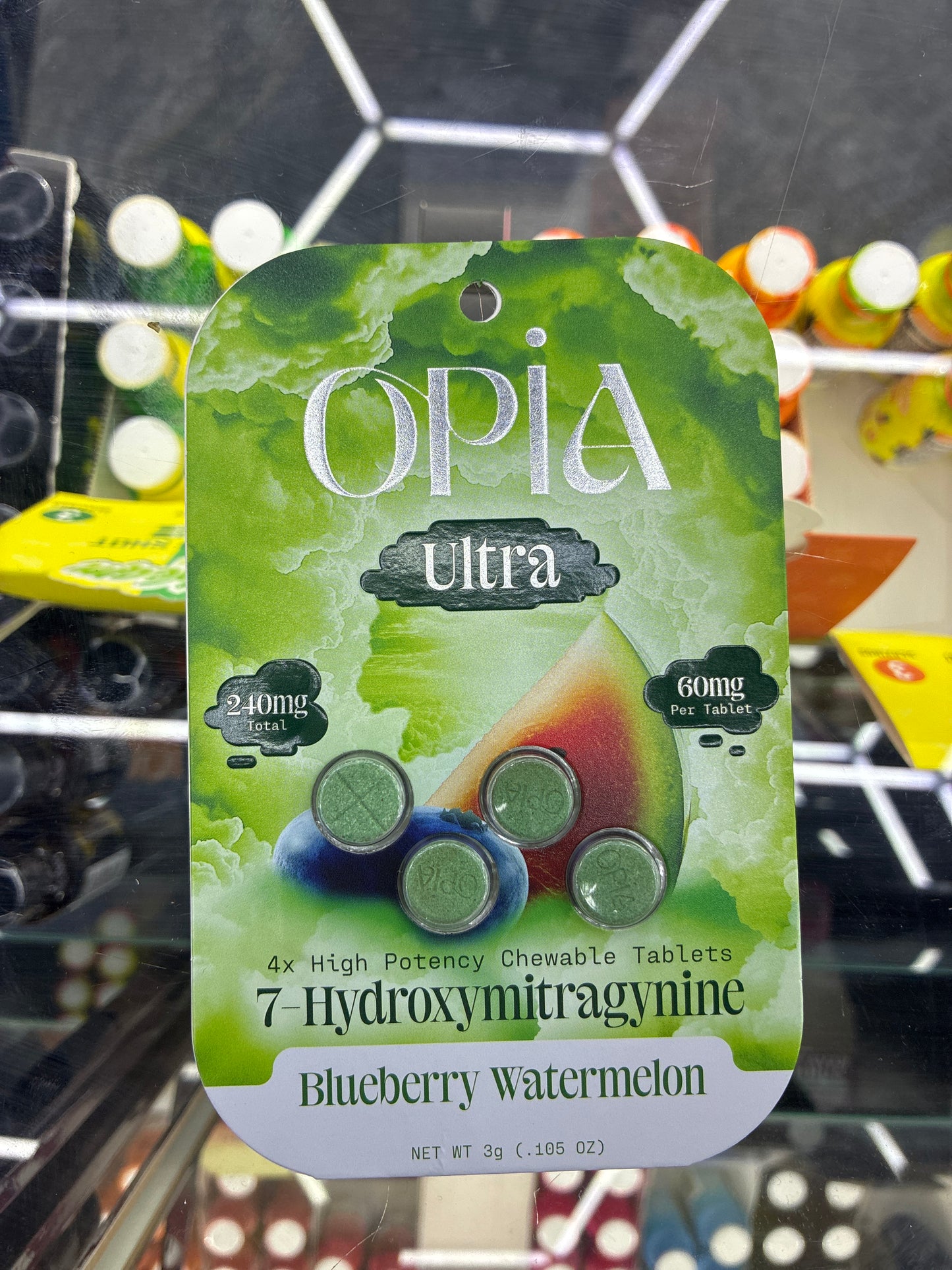 Opia 4 pack high potency 60mg blueberry watermelon 4 pack