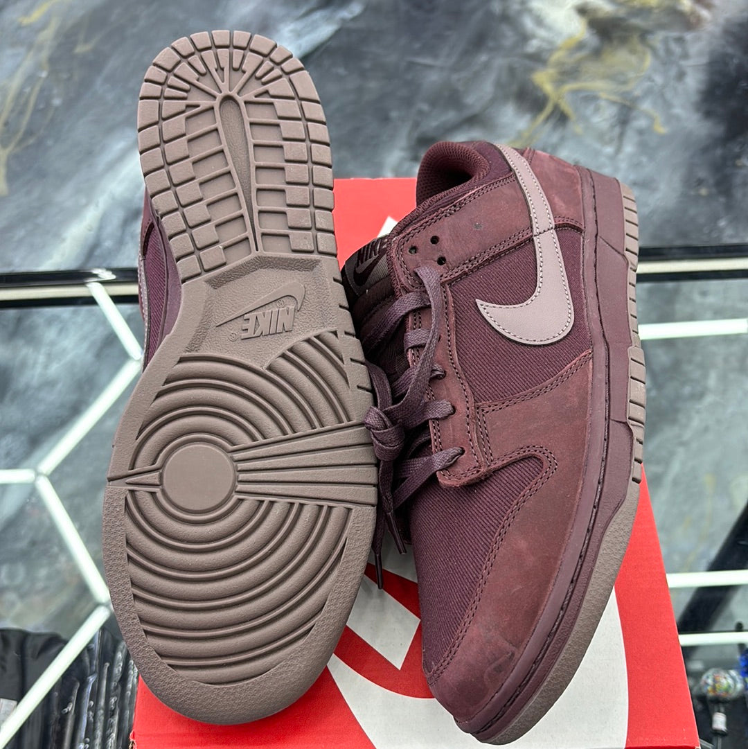 Nike dunk low retro PRM burgundy crush/plum eclipse size 10m