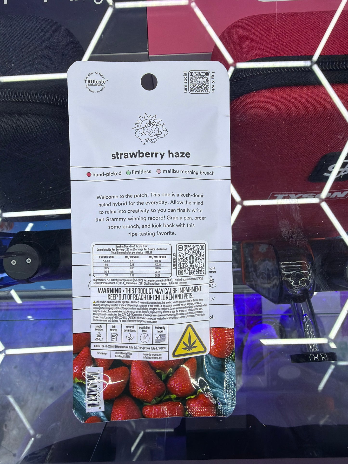 Turn Thcp botanica blends 2g disposable Sativa/Hybrid strawberry haze