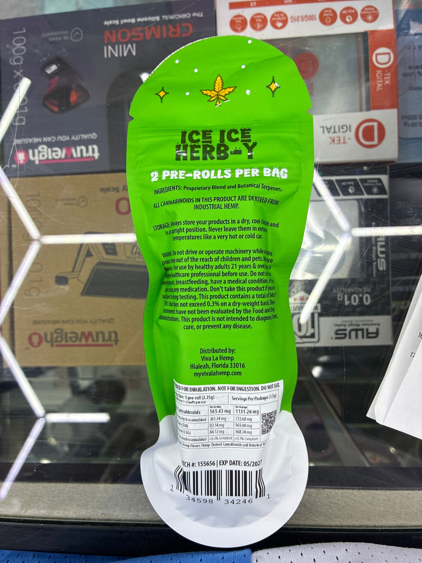 Viva la hemp frost rolls thca diamonds frost ice ice herb-y sativa