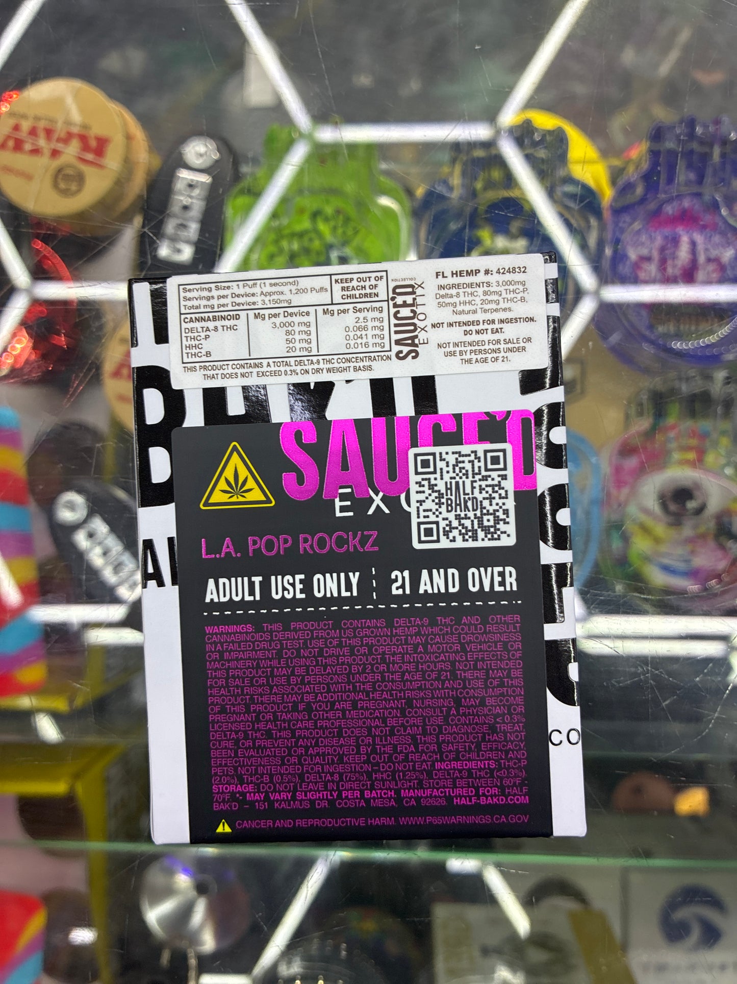 Half bakd 4g live sauce cartridge angel food sativa