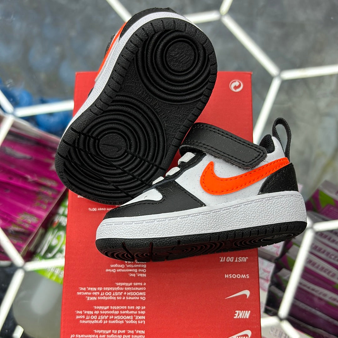 Nike Court BOROUGH low 2TDV white/total orange black 2c