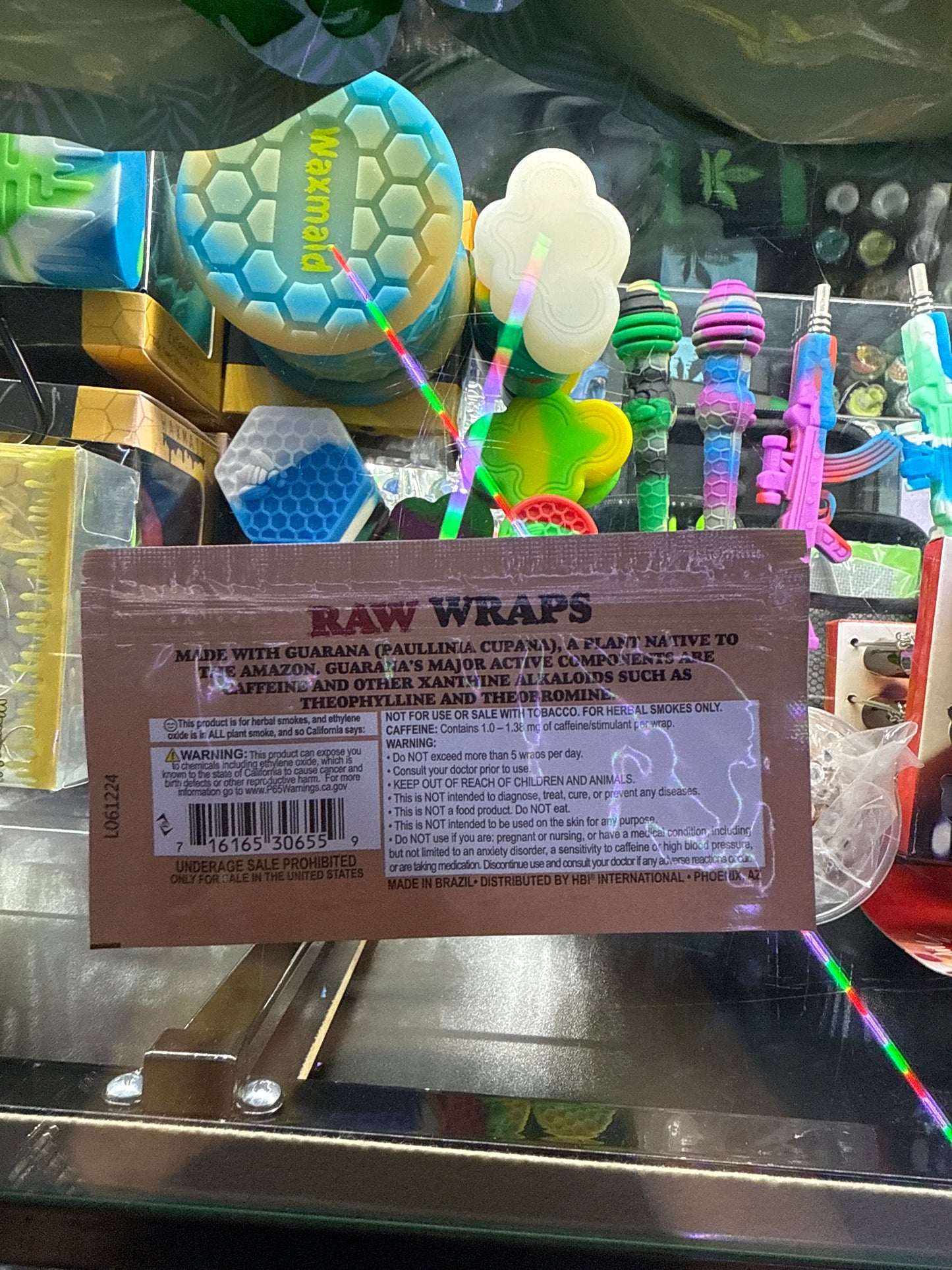 Raw guarana wraps