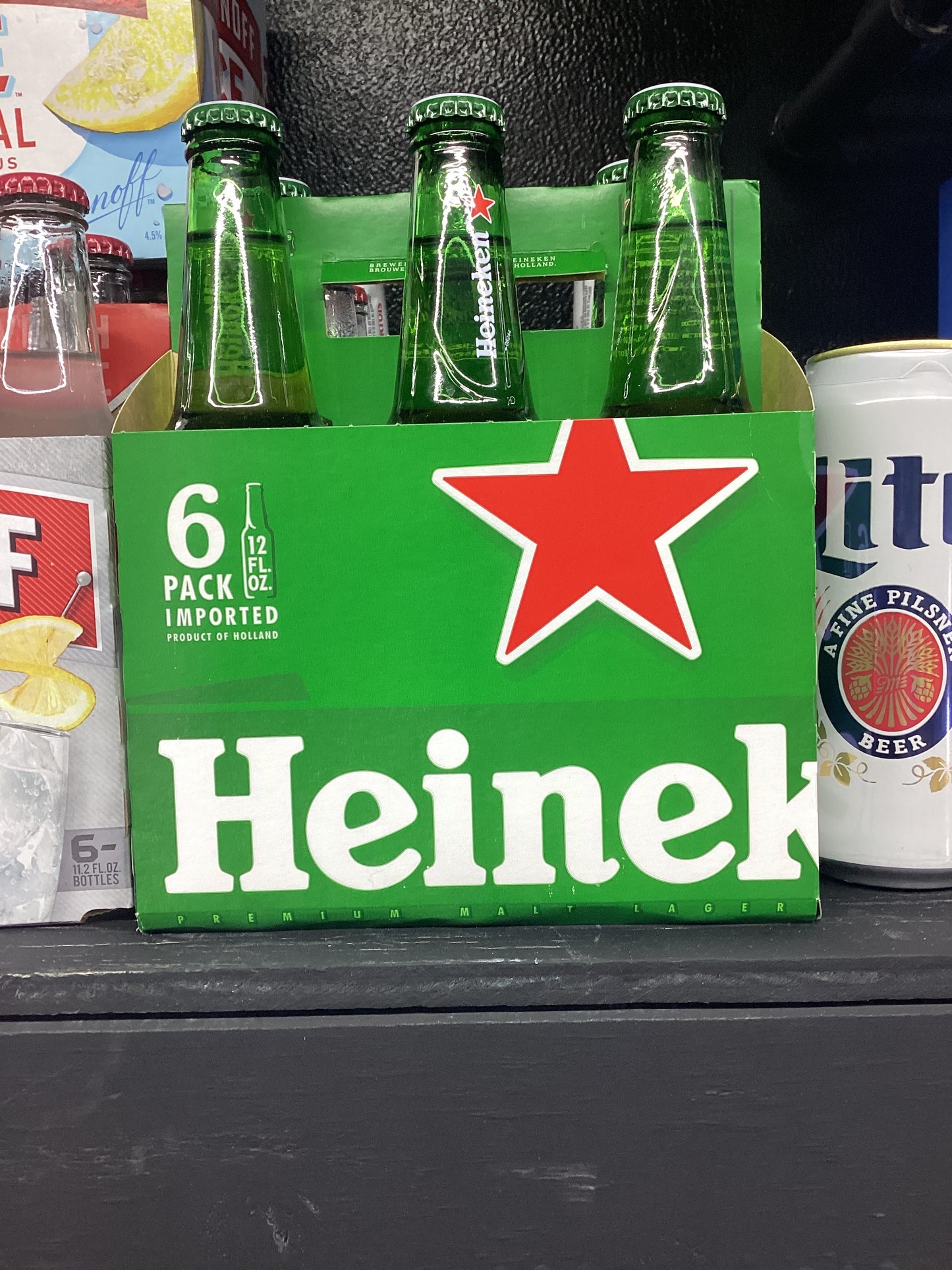 Heineken 6 pack bottles