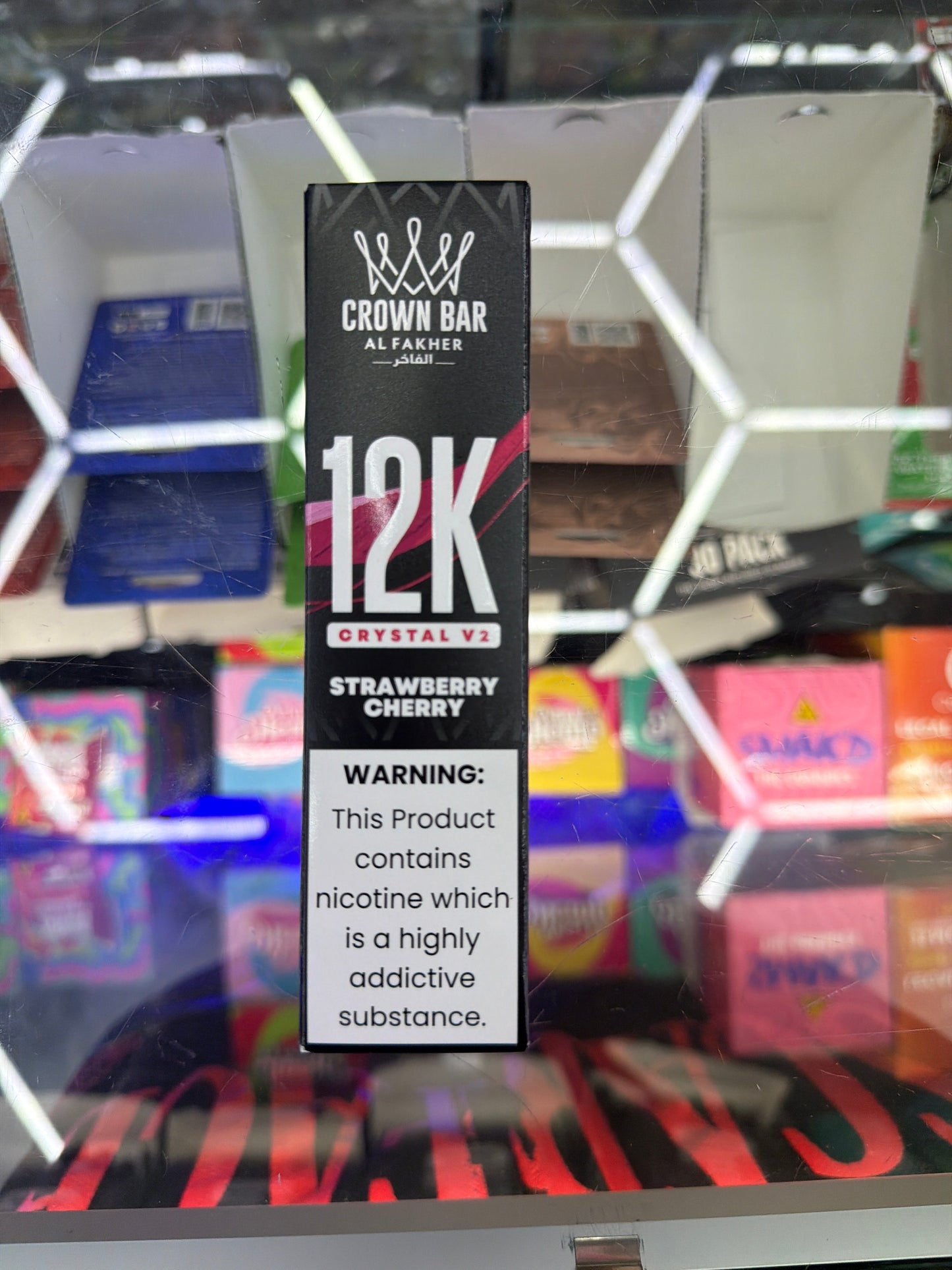 Al Fakher Crown Bar 12k crystal v2 strawberry cherry