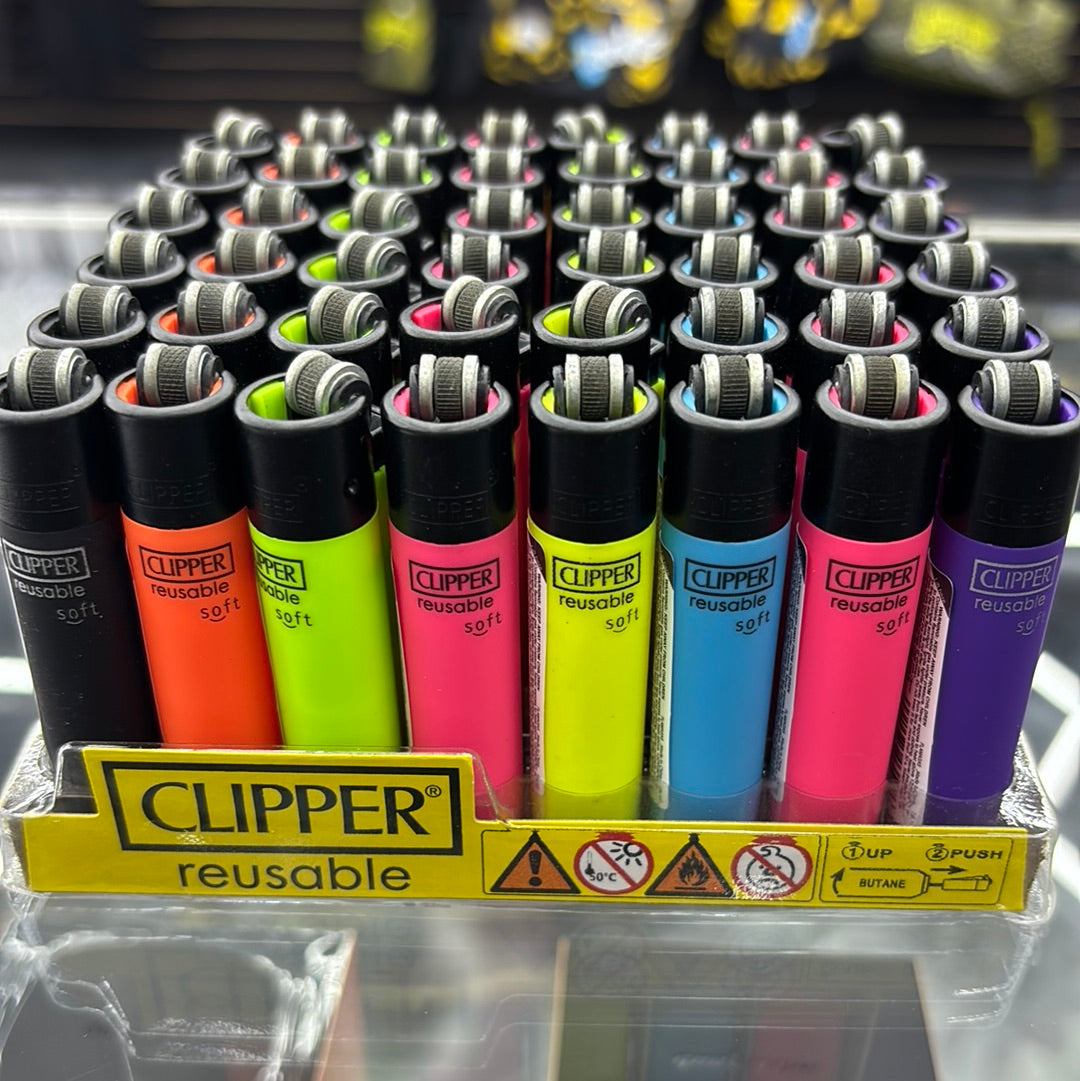 Clipper soft mini lighters assorted colors