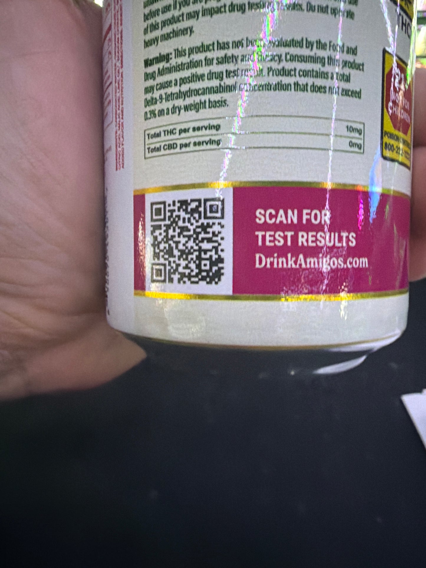Amigos Cannabis Cocktail Watermelon Mojito 10mg 12fl