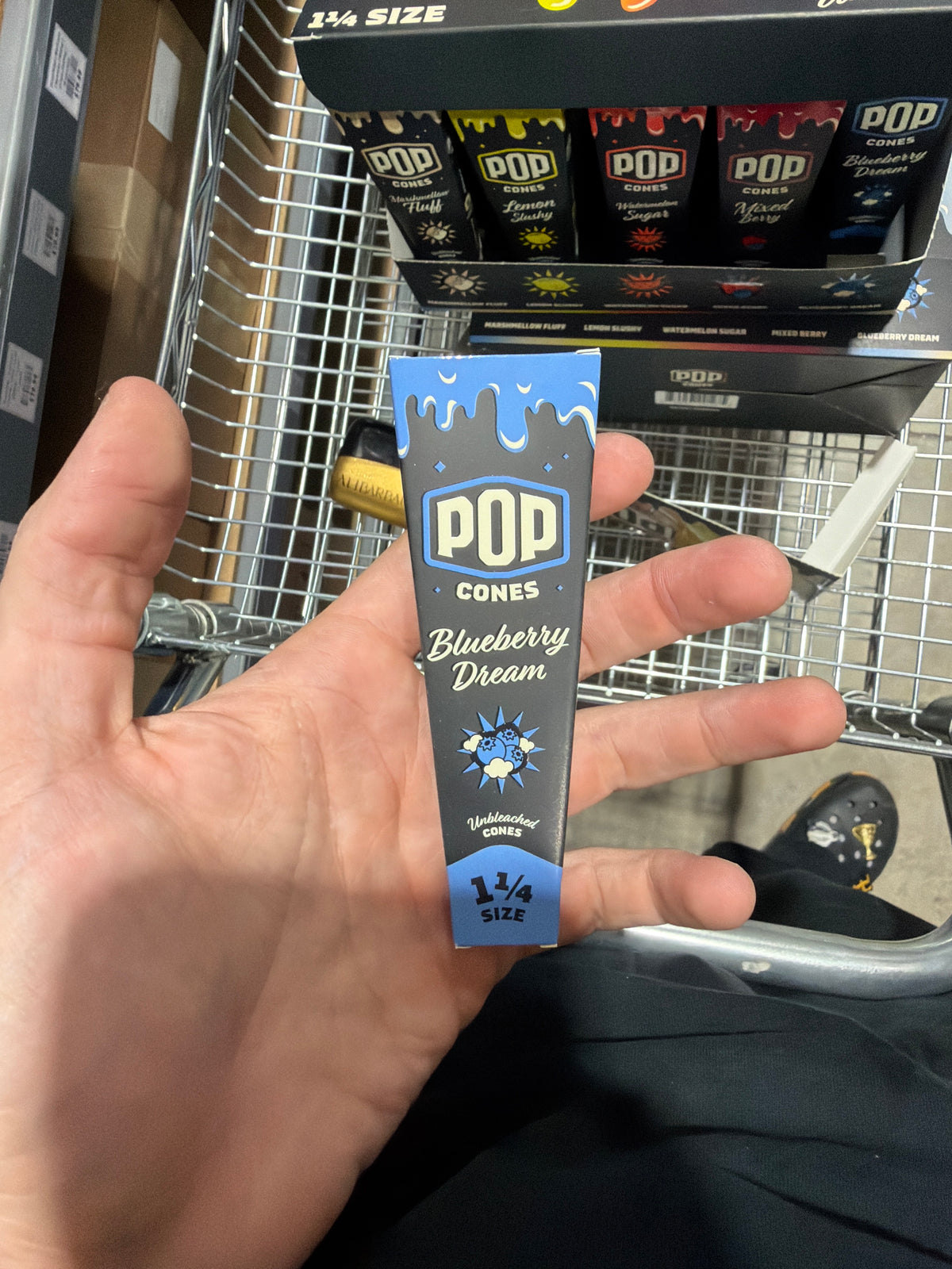 Pop cones 1/4 size blueberry dream