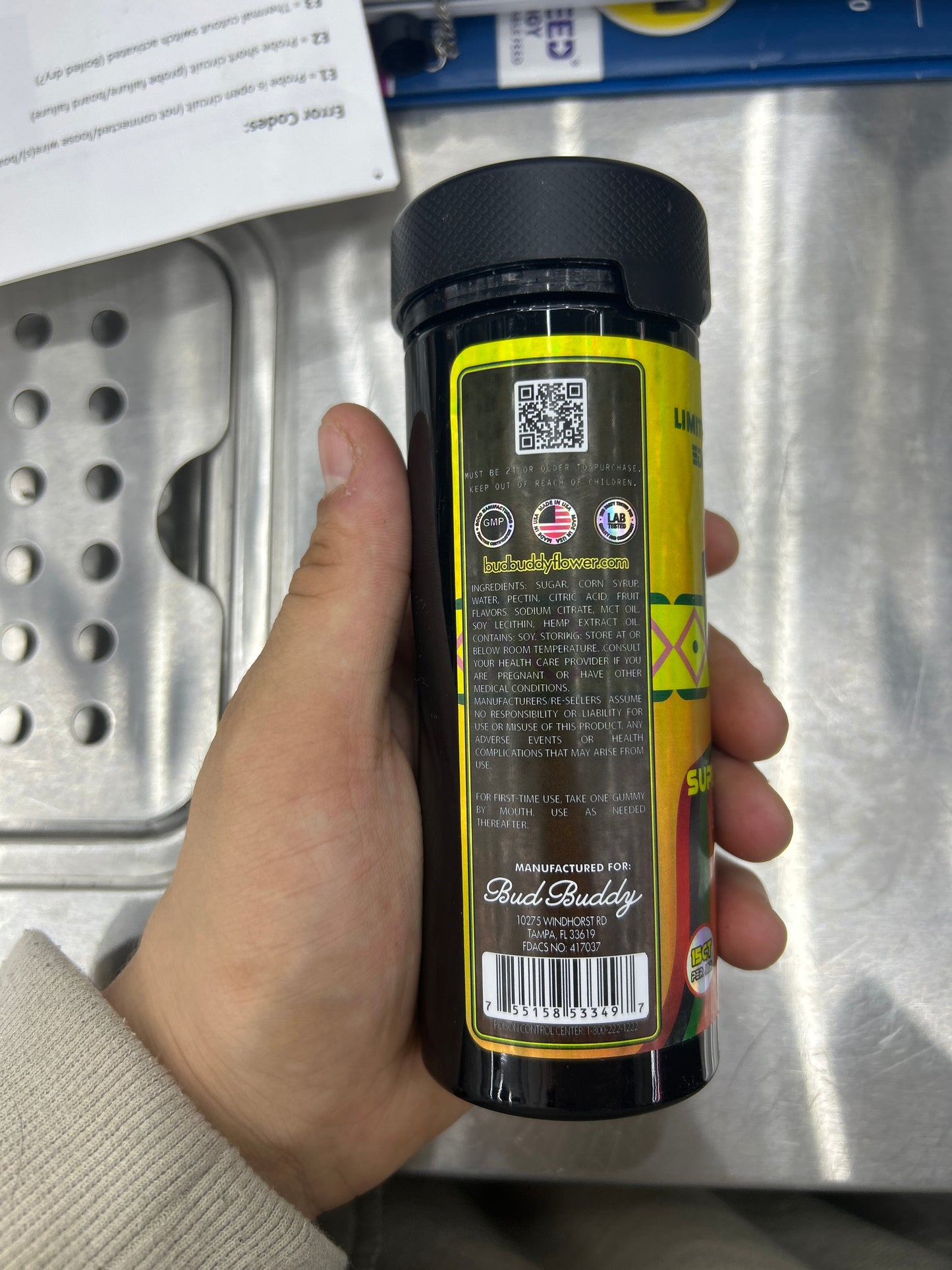 Bud buddy delta 9 super XV & thcp dual flavor gummies 1500mg per gmmy 22500mg jar velvet banana drift hybrid