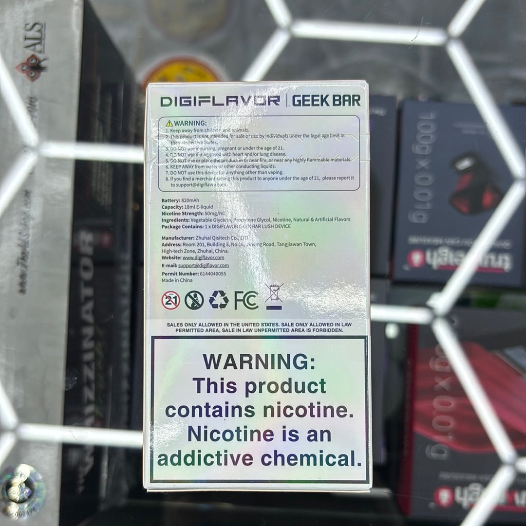 Geekbar 20,000 puffs raspberry zing