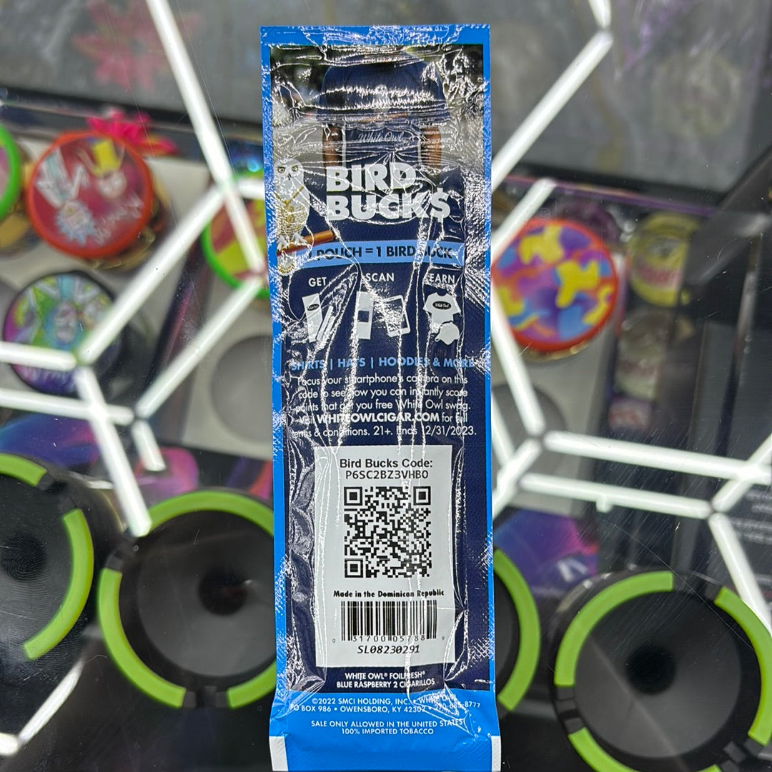 White owl blue raspberry cigarillos