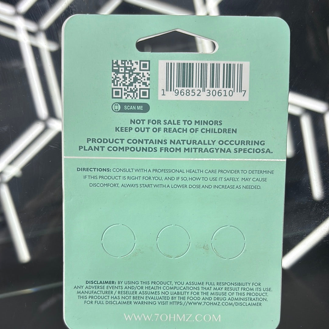 Advanced kratom alkaloids 7-hydroxymitragynine