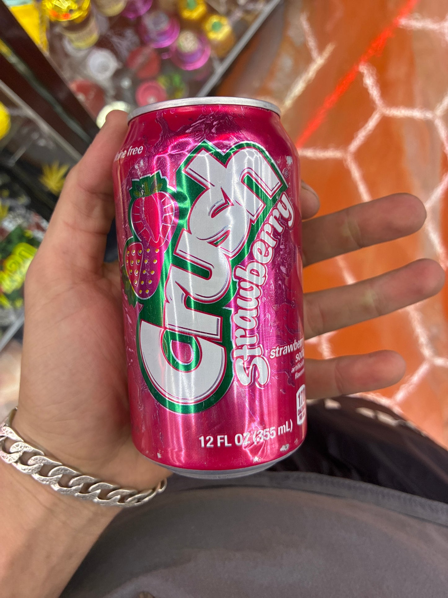 Crush soda safe can 12oz STRAWBERRY