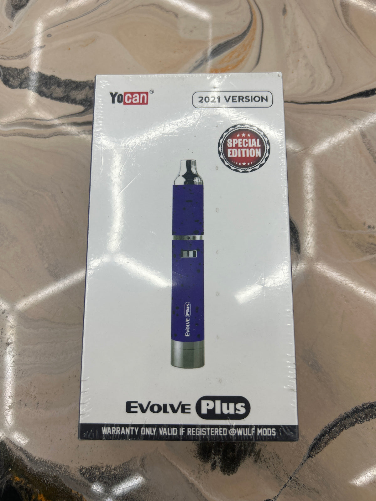 Yocan evolve-D plus purple w black specks